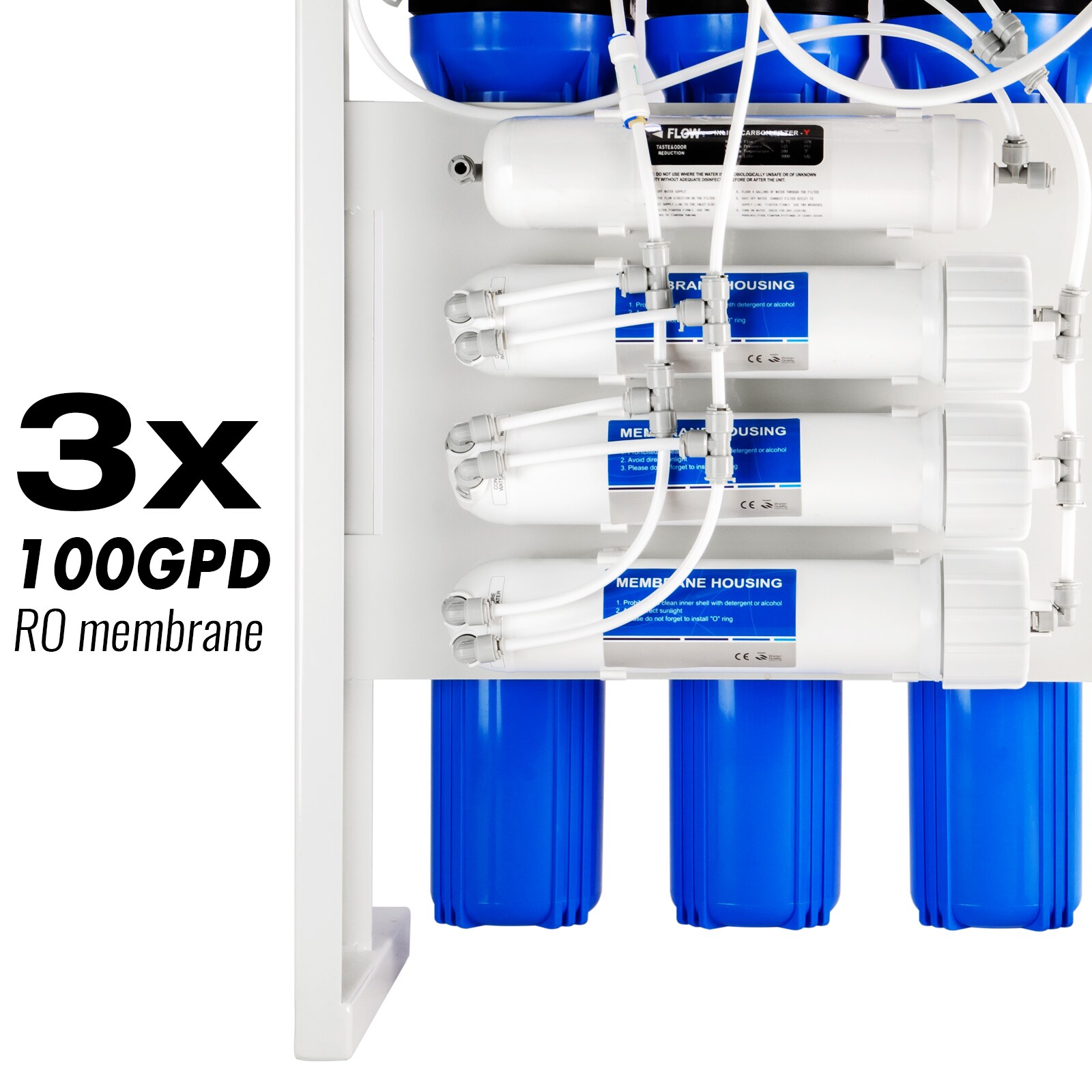 iSpring RCB3P 300GPD Commercial Grade RO Water System 5-stage Mechanical  Filtration Reverse Osmosis Filtration System