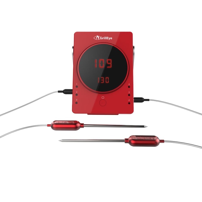 GrillEye Round Bluetooth Compatibility Grill Thermometer in the Grill  Thermometers department at