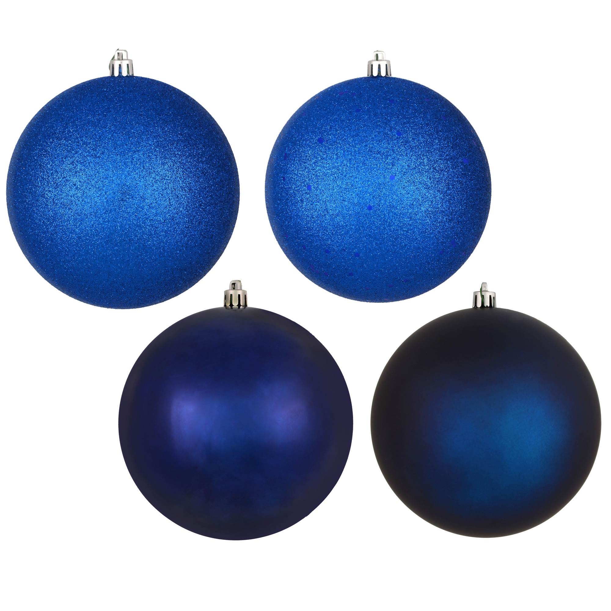 Vickerman N590731 20 -Pack Blue Ball Standard Indoor Ornament set Shatterproof