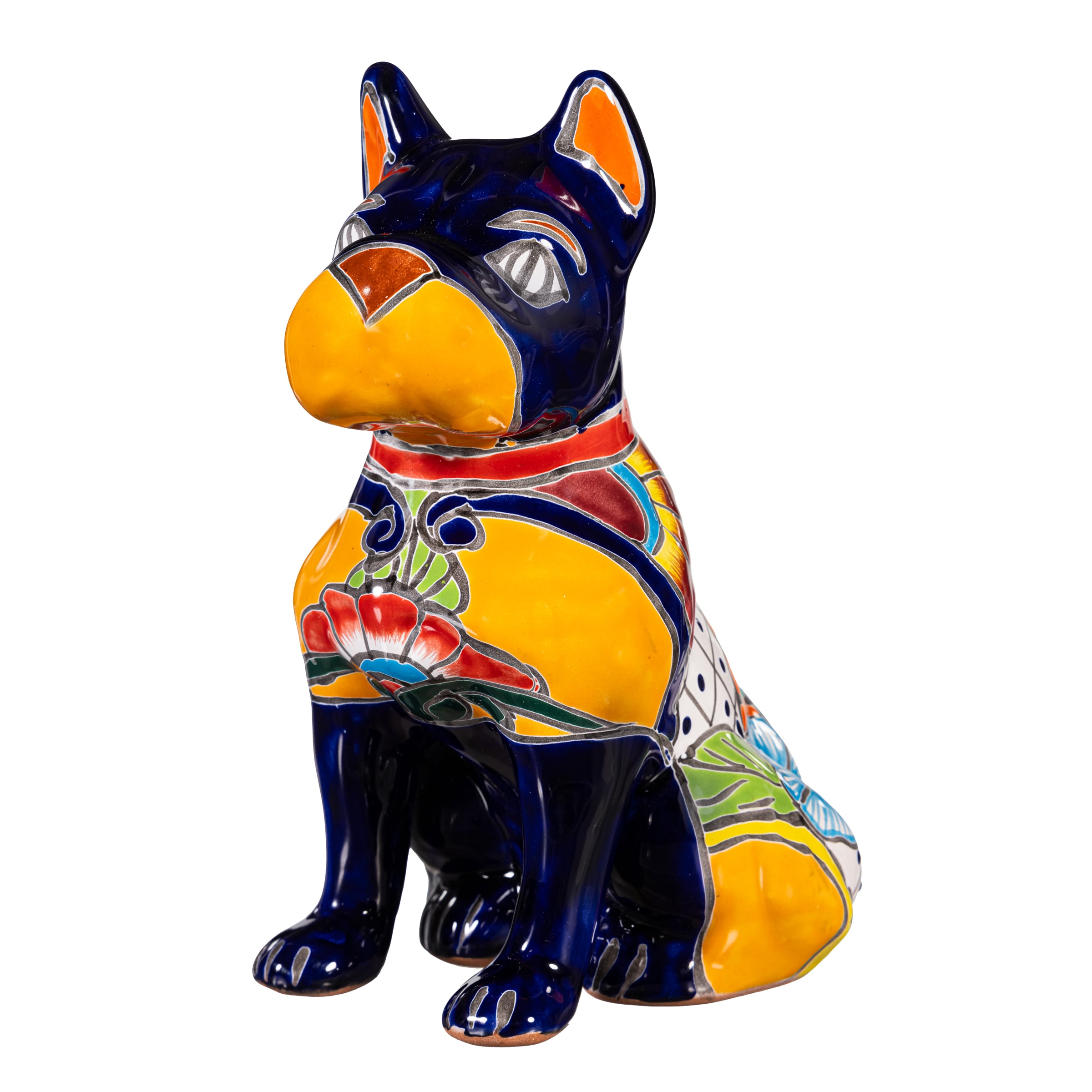 Style Selections ZLW84G25818 10.5-in H x 7.5-in W Multiple colors/finishes Dog Garden Statue