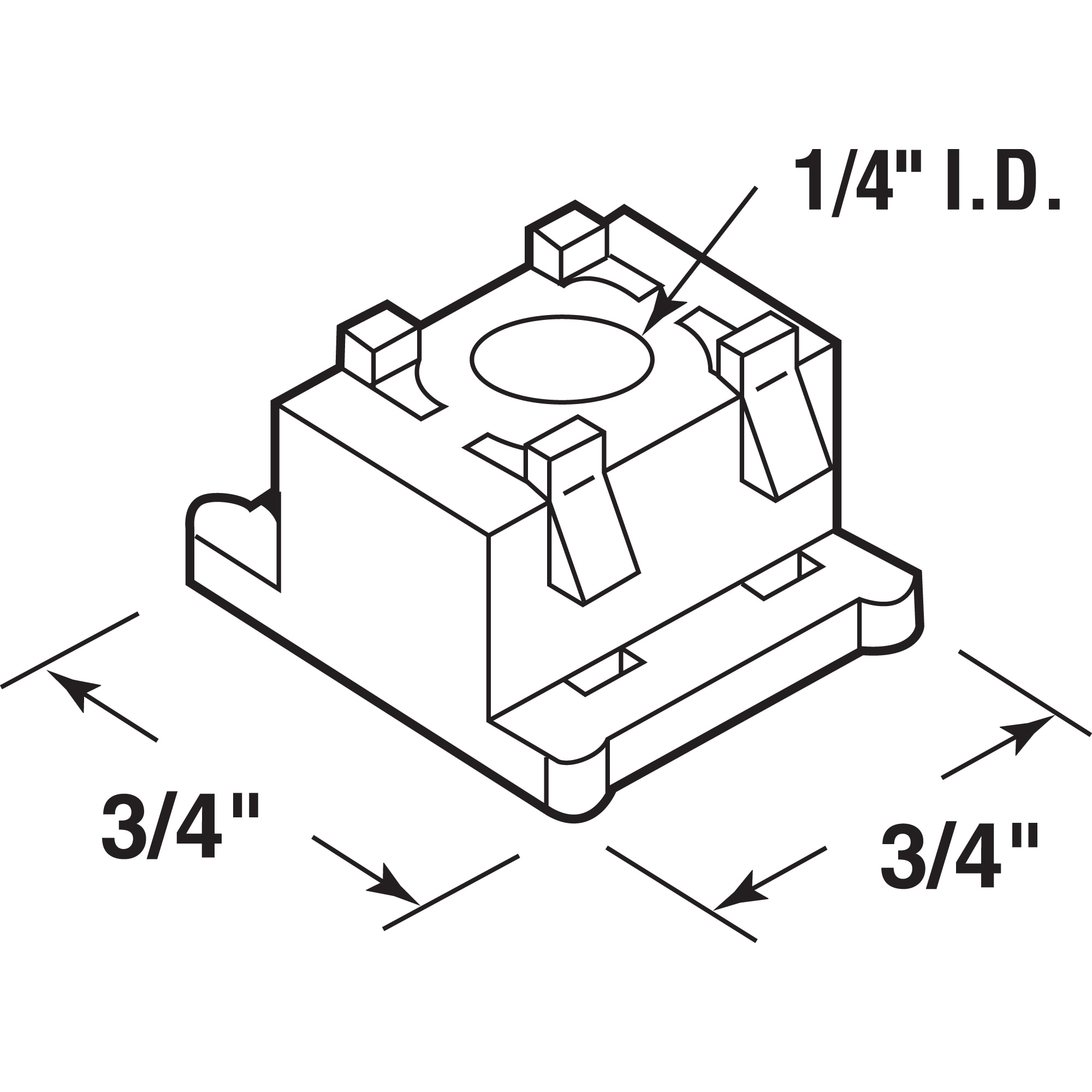Prime-Line N 6948 Bifold-Closet-Door-Pivots - View #2