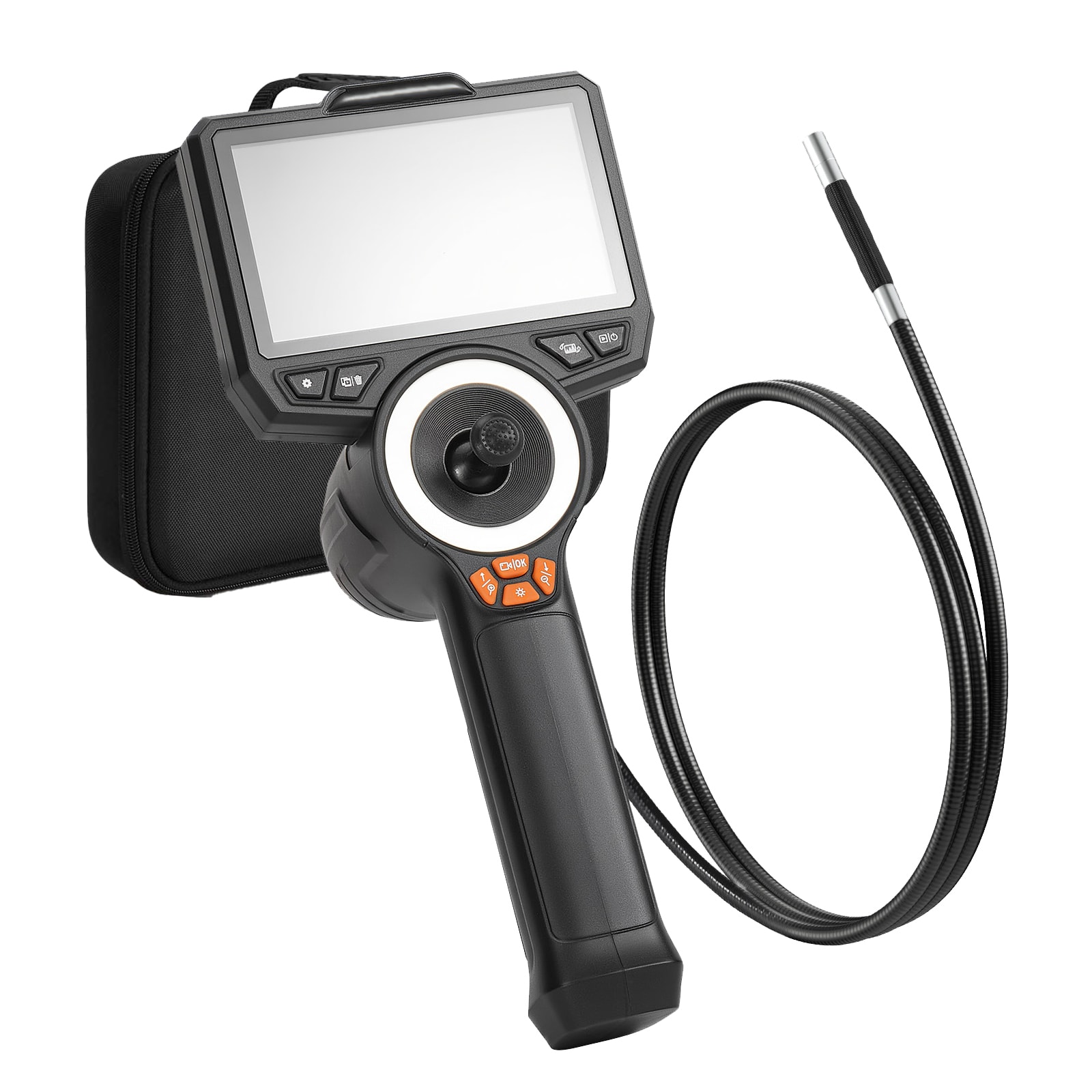 GIVIMO Articulating Endoscope with Light 4-Way 360-Degree Borescope 0.24-in Slim Lens 1920 x 1080 with 4.5-in HD IPS Screen and 8X Zoom Inspection Camera for Auto #LW108GIVSS4478