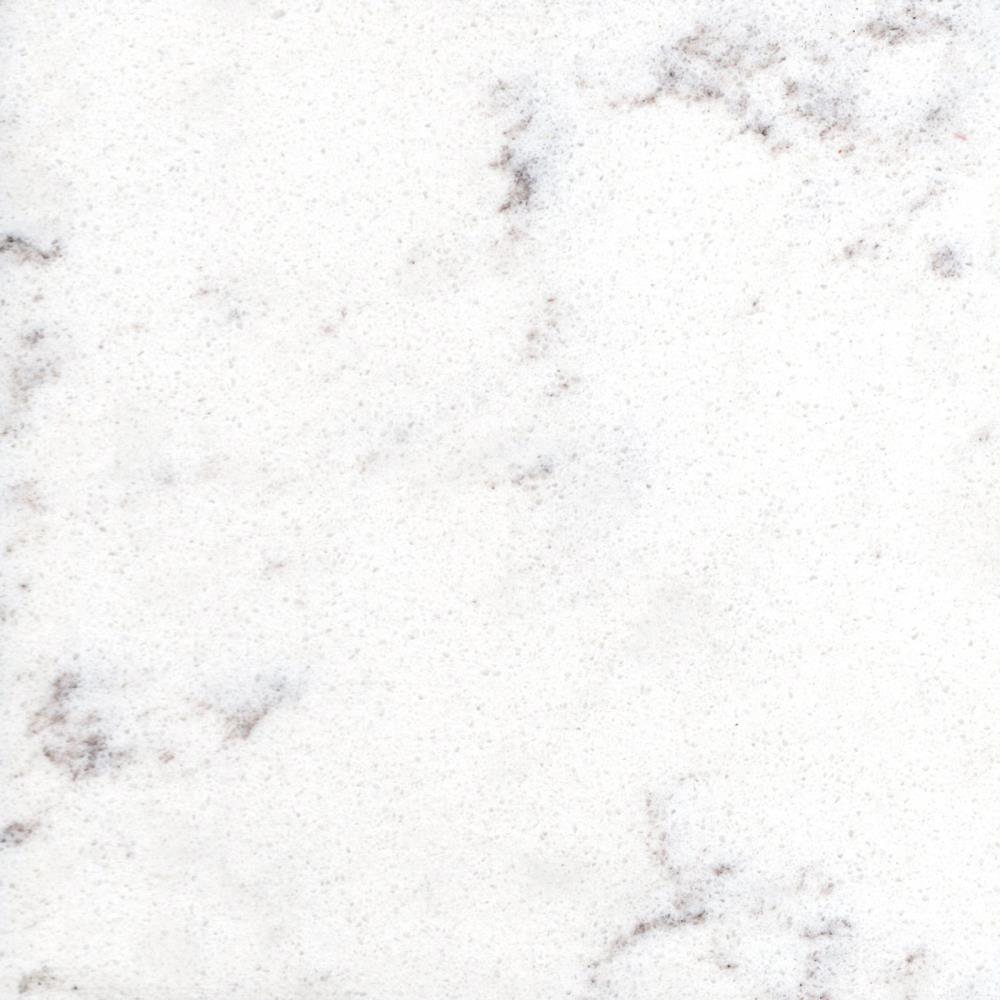 Allen Roth Frosted Wind Quartz White Kitchen Countertop Sample 4 In