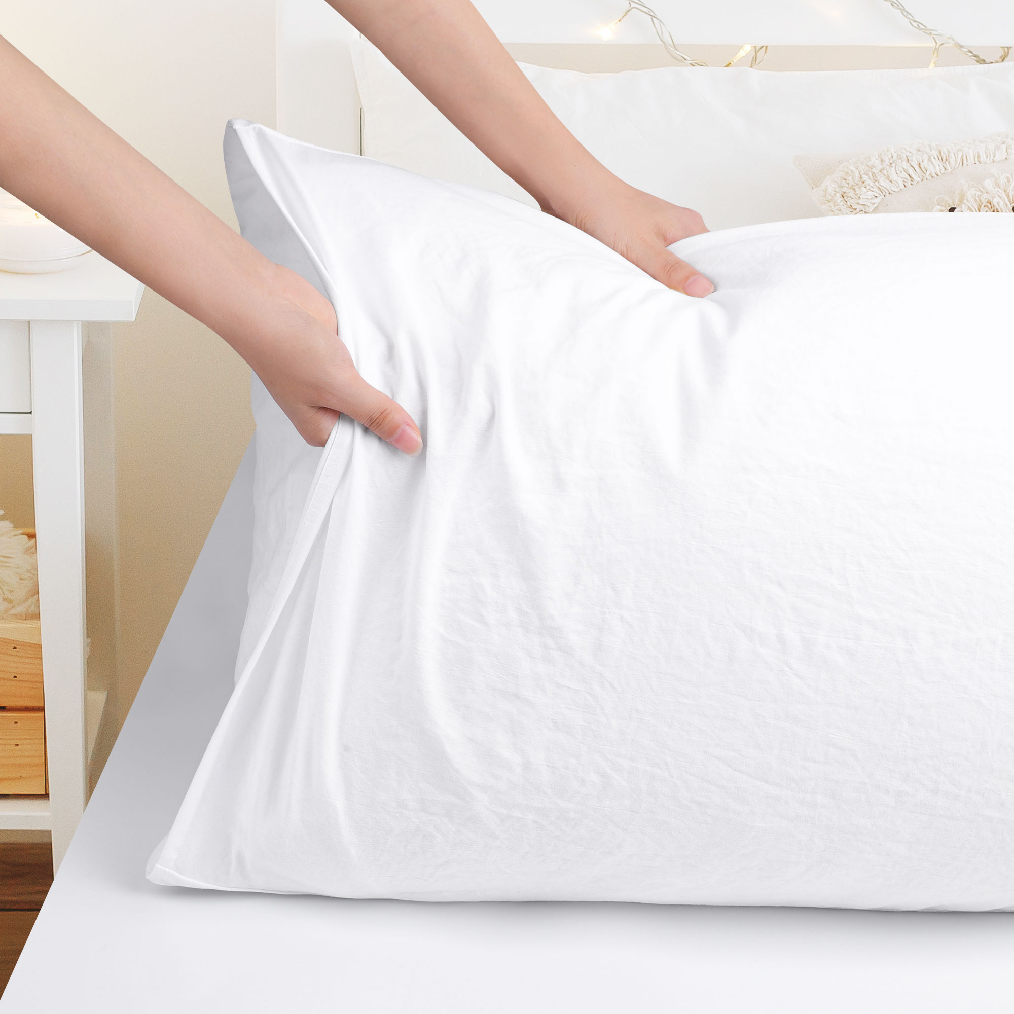 Unique Bargains Microfiber Body Pillow Cover Breathable Long Pillow ...