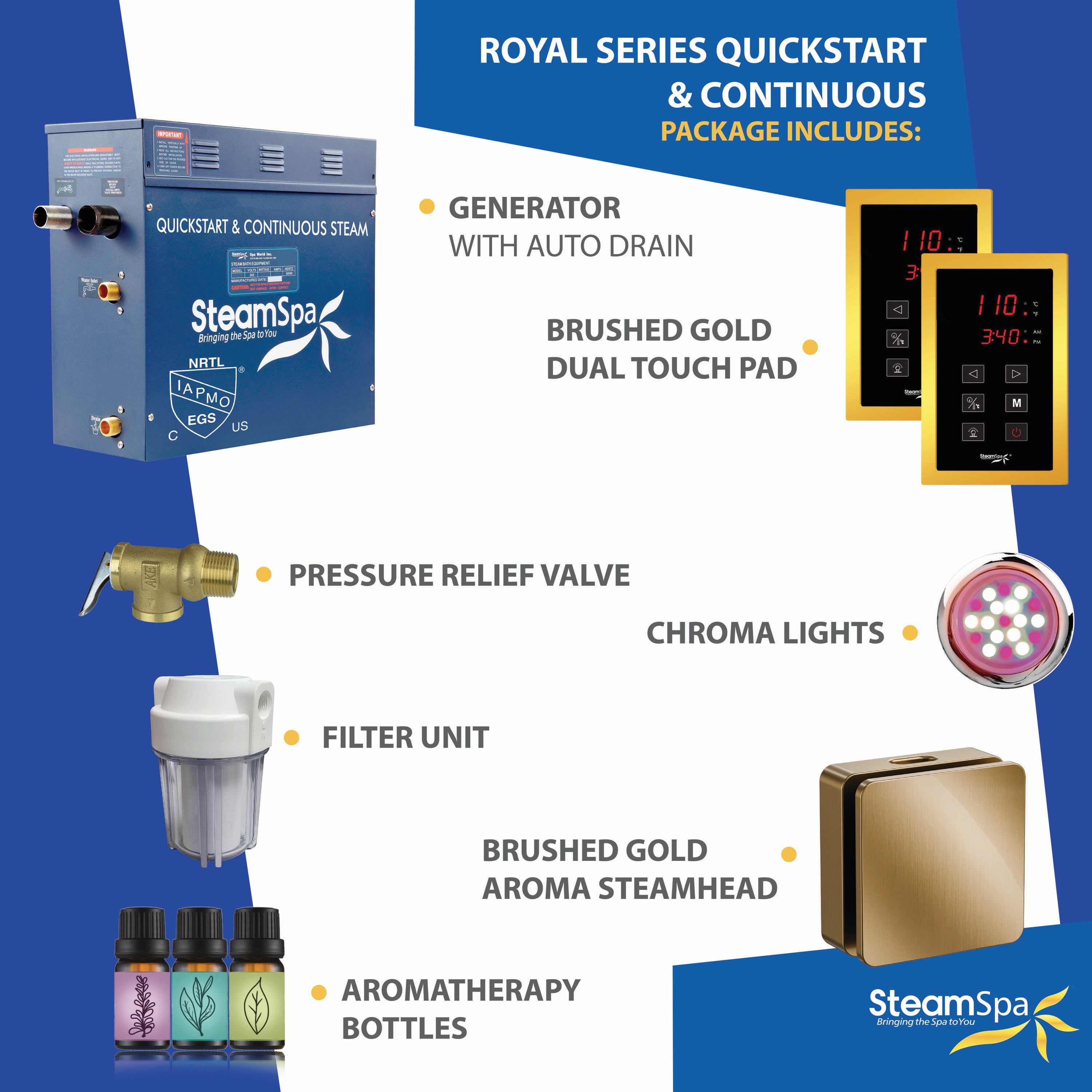 SteamSpa RYTS450GD-A Steam-Showers - View #11