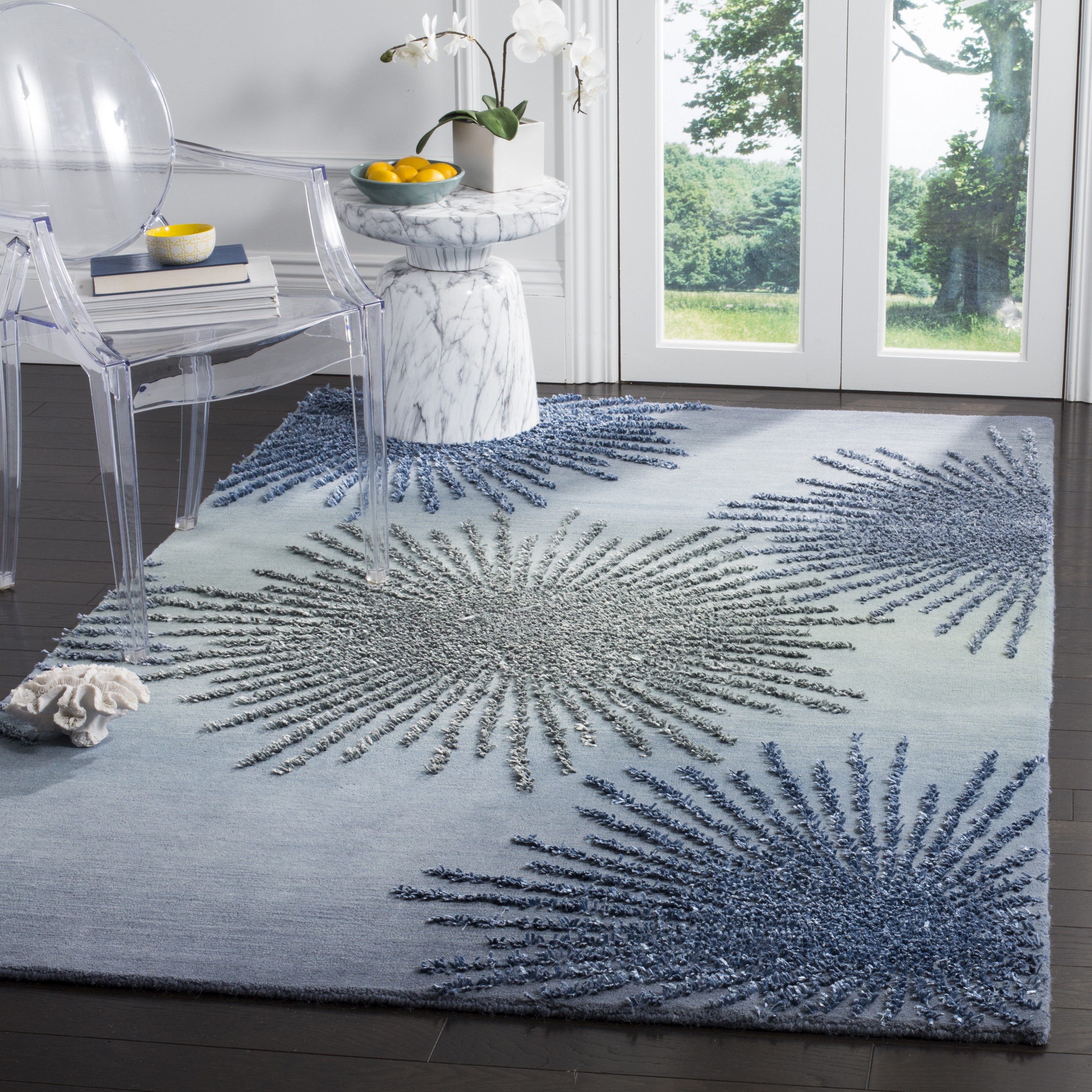 Safavieh Soho Starburst 2 X 10 Wool Rust Indoor Abstract Runner Rug in the  Rugs department at