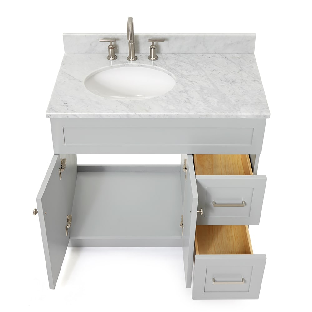 ARIEL F037SLCW2OVOGRY Bath-Vanity-Combo - View #6