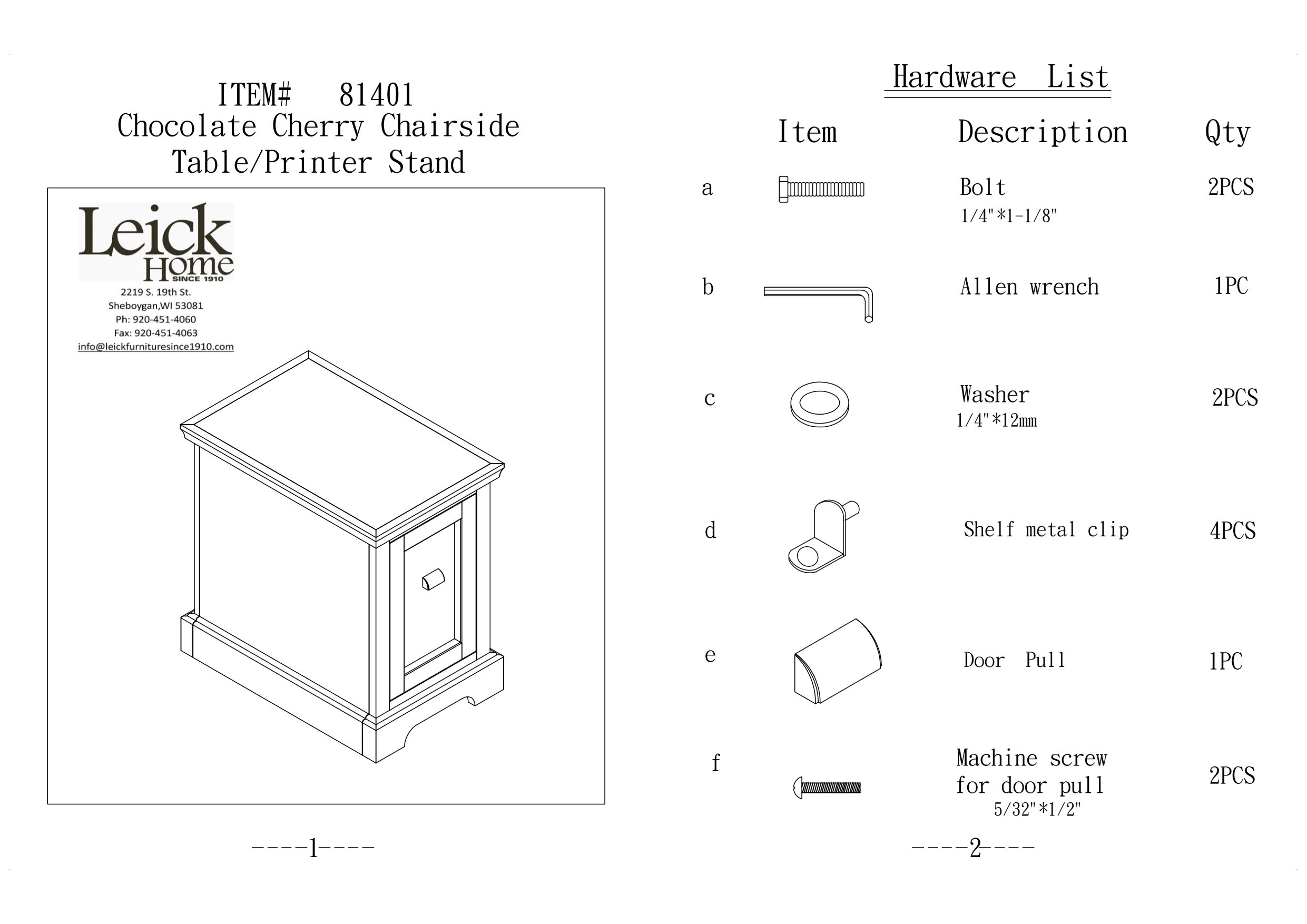 Leick Home 81401 End-Tables - View #8