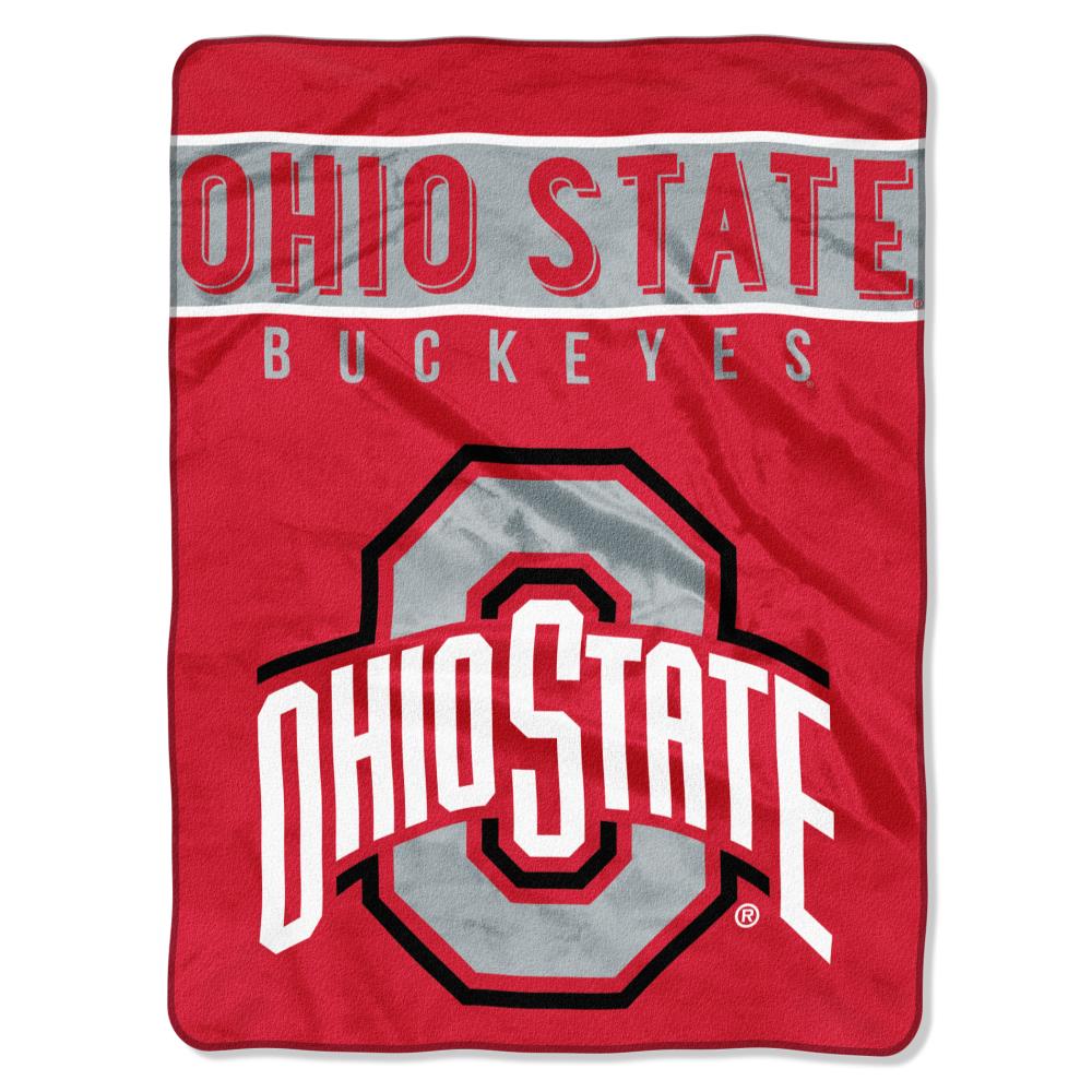 The Northwest Company 1COL080300007RET Ohio State Buckeyes COL 080 Basic Raschel Multi 60-in x 80-in 3.52-lb
