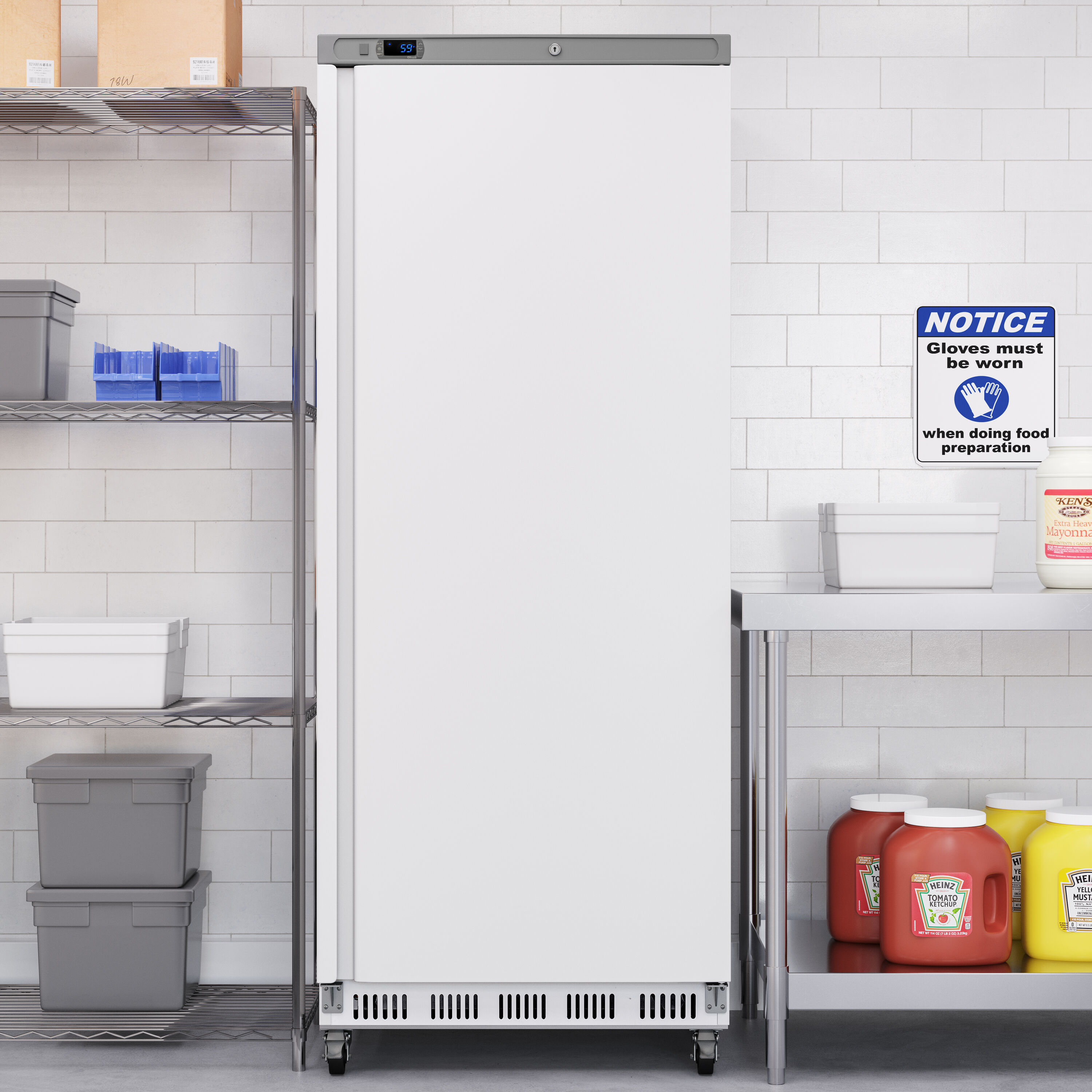 KoolMore LOW-KM-RIC-1DWH Commercial-Refrigerators - View #2