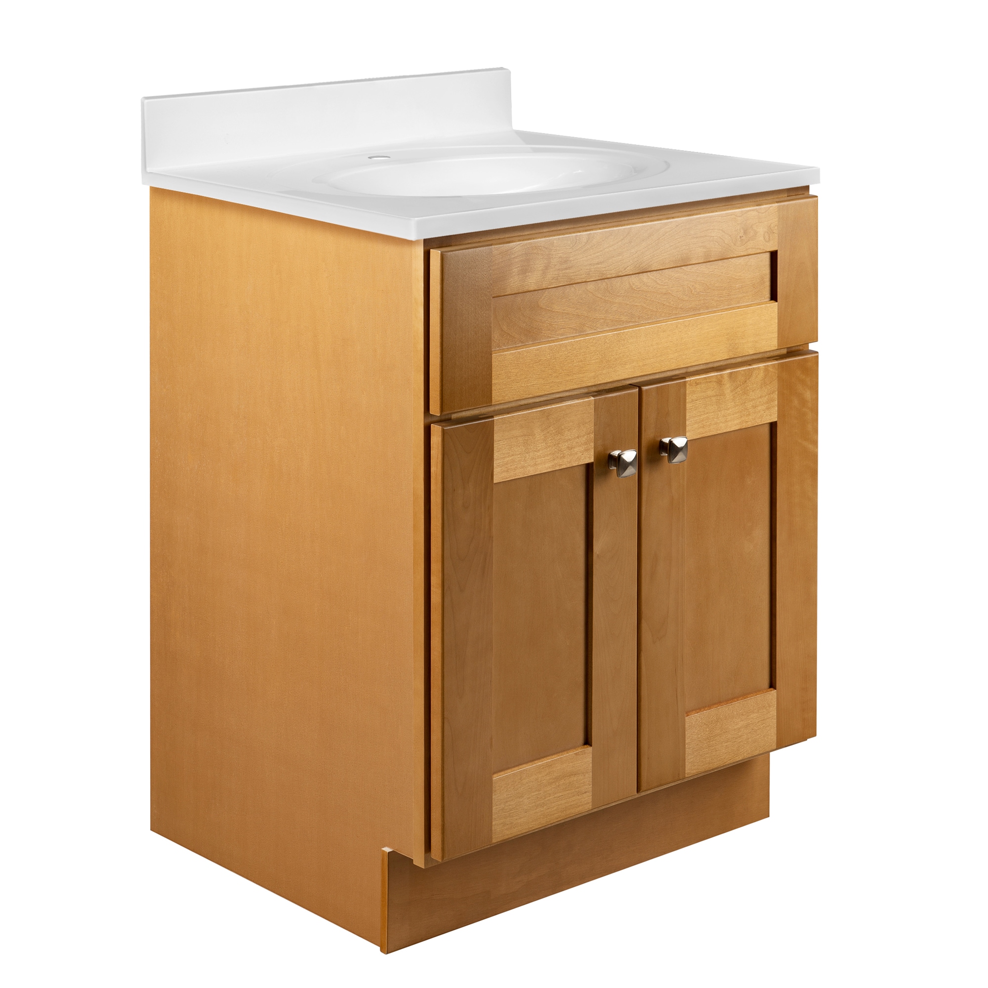 Modern Birch 24-Inch Freestanding Bathroom Vanity Cabinet