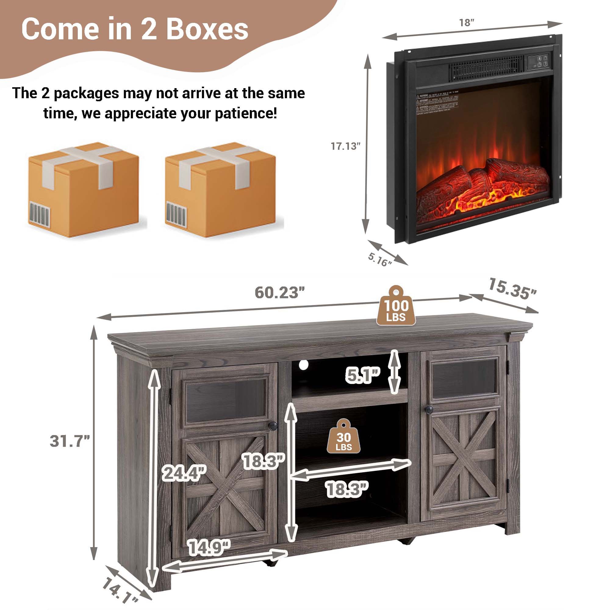Fun Orange FUN25EF05 Electric-Fireplaces - View #3