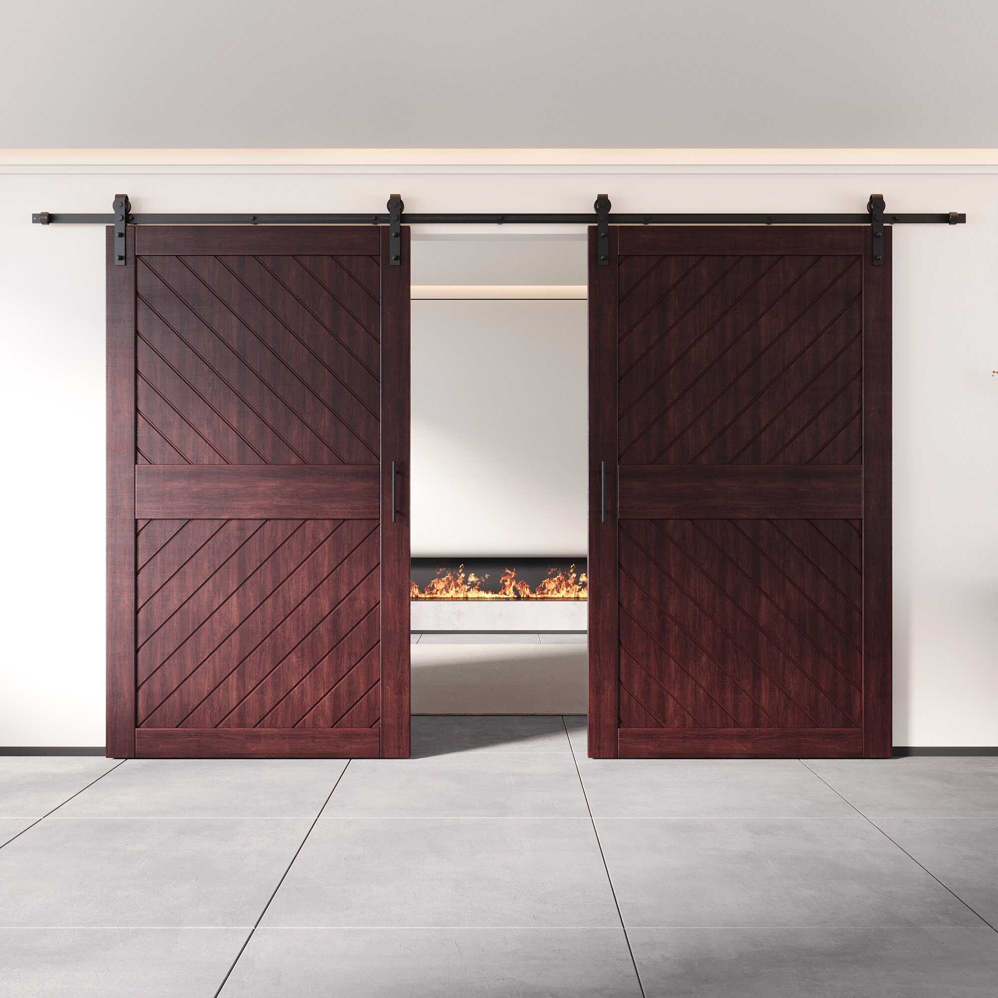 HOMACER YT2H216C-XT4-5084-RD Barn-Doors - View #8
