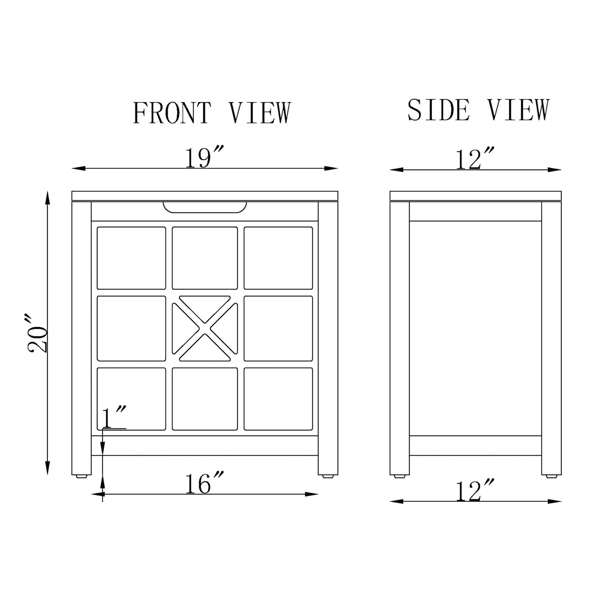 Alaterre Furniture ANDE77WH Linen-Cabinets - View #5