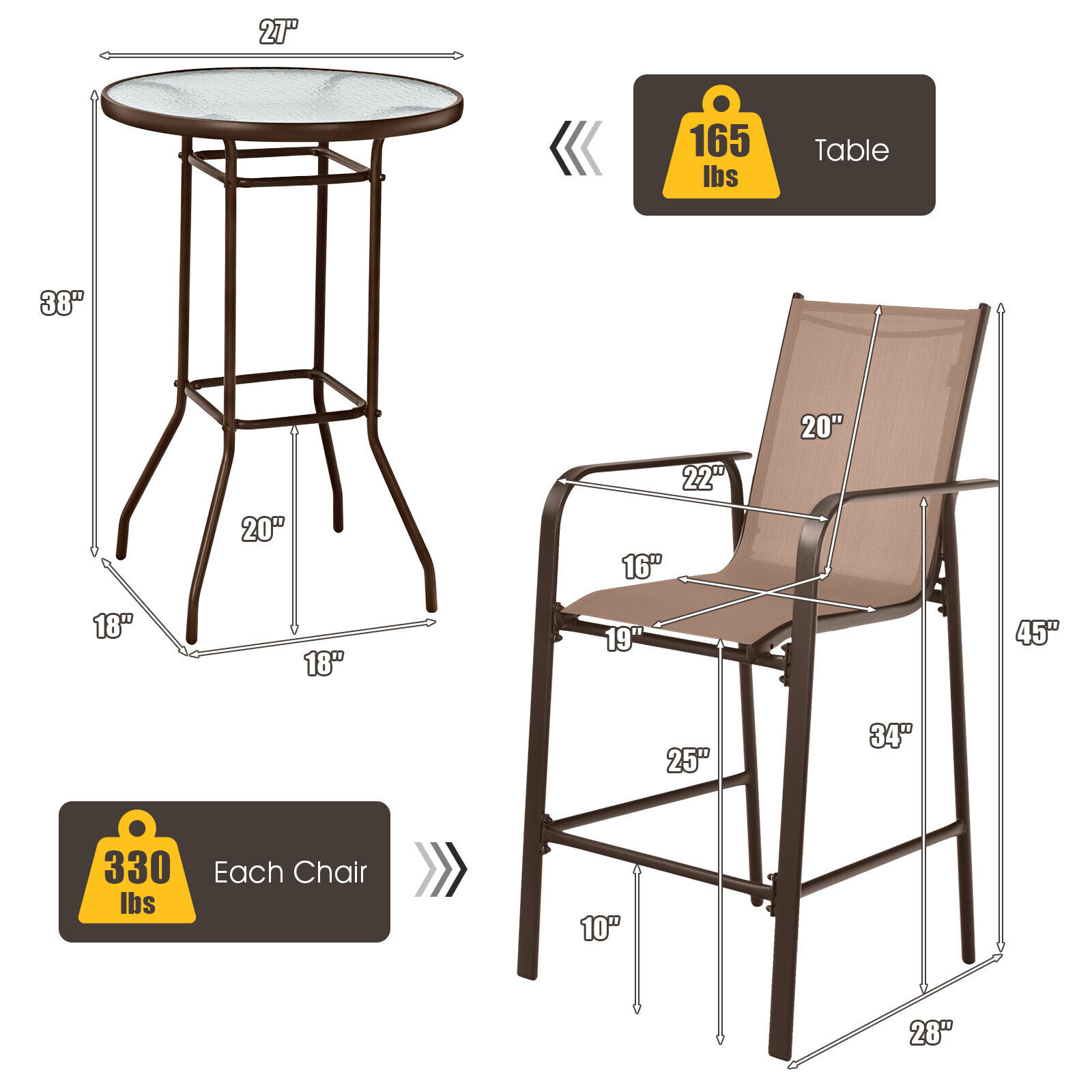 LIVIZA TDS10026CF Patio-Conversation-Sets - View #2