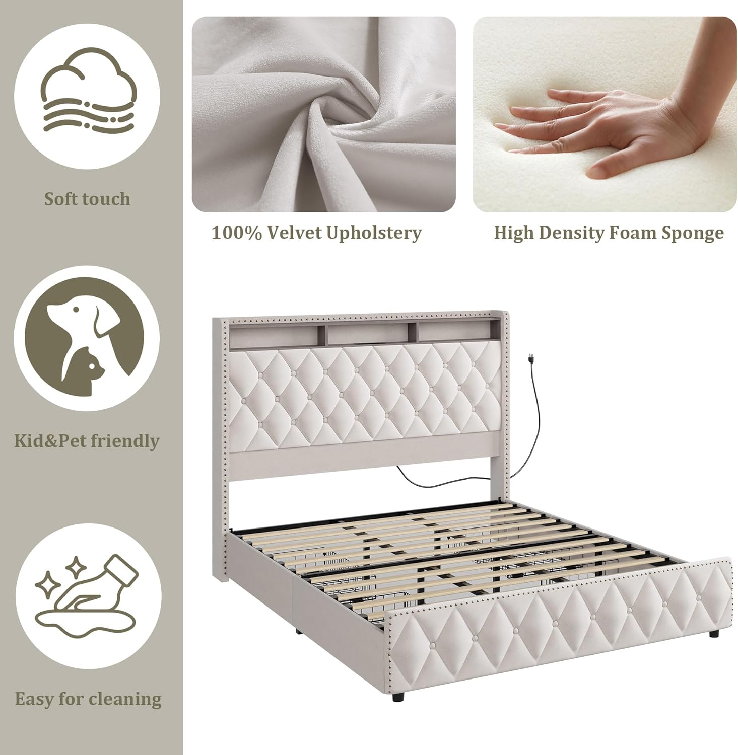 Qeetex LHF-BED-PHK-33E3MJAL beds - View #4