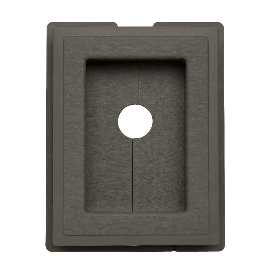 Ply Gem 139902 7.5-in x 1-in Shadow Vinyl Universal Mounting Block