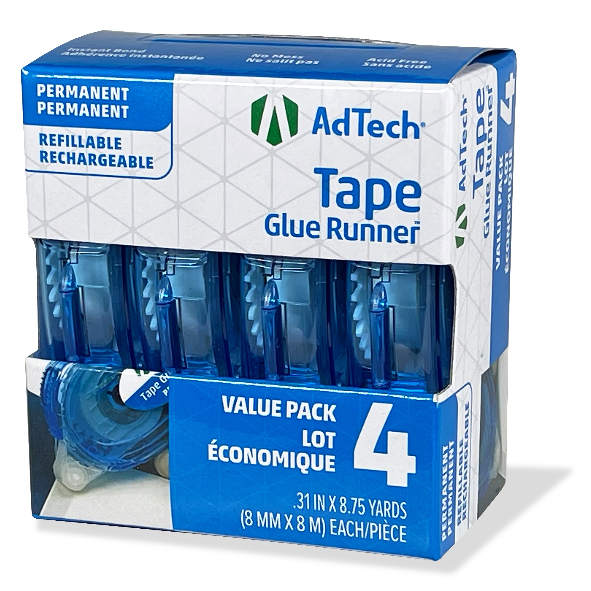 Adtech 05603-CASE Permanent Crafter's Tape, Bulk Scrapbooking Glue Runners, 48
