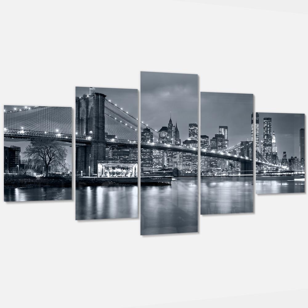 Designart 32-in H x 60-in W Cityscape Metal Print at Lowes.com