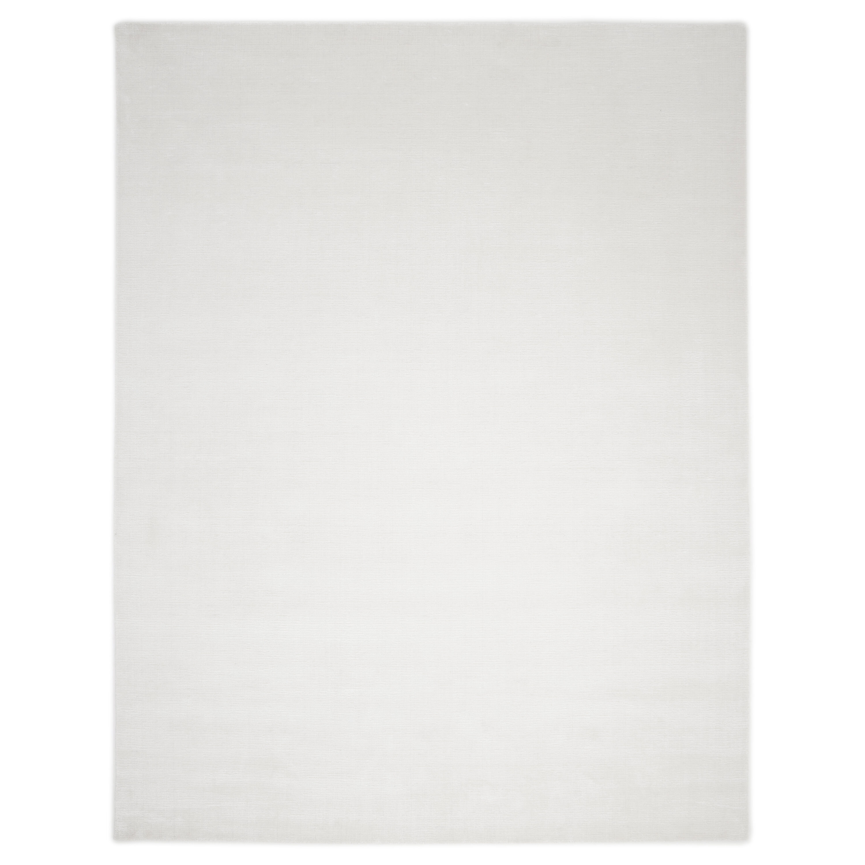 Solo Rugs S1106-09001200-IVOR Solid 9 x 12 (ft) Loomed Cotton Ivory Rectangular Indoor Solid Area rug