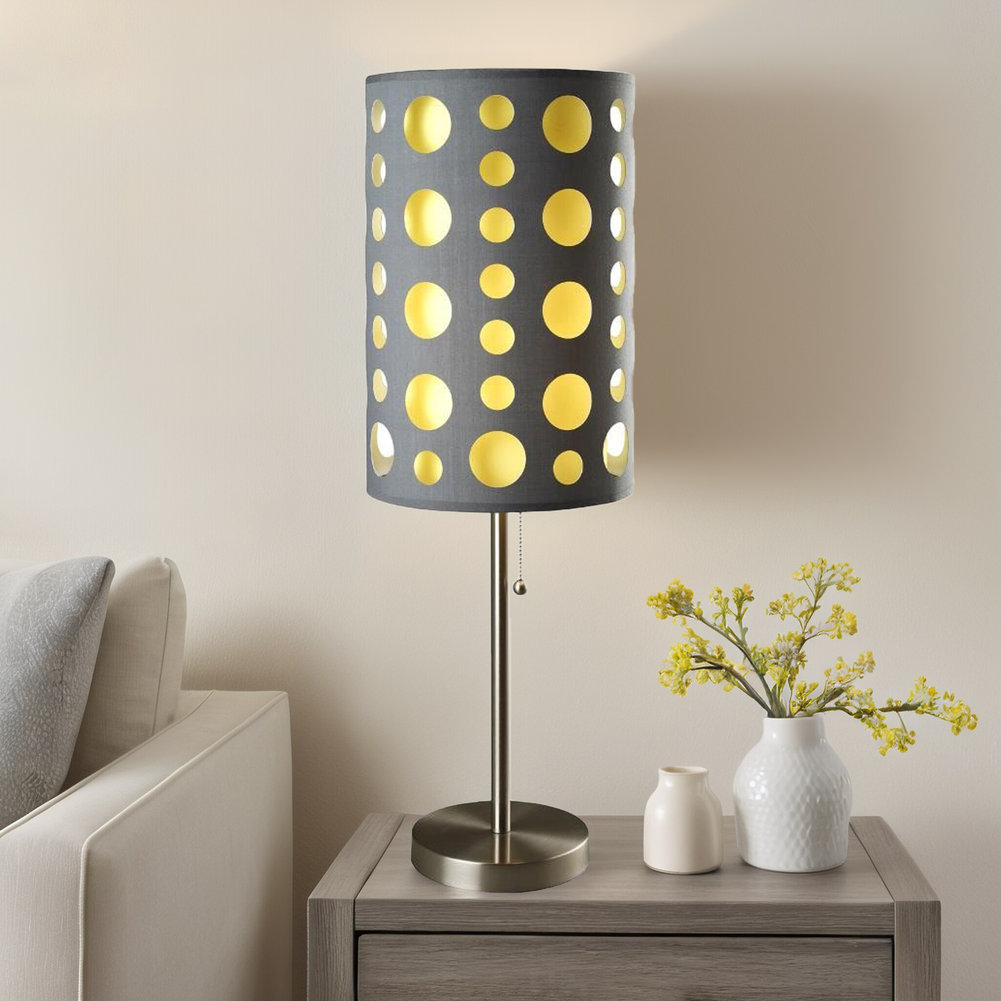 ORE International 9300T-GY-YW Table-Lamps - View #2