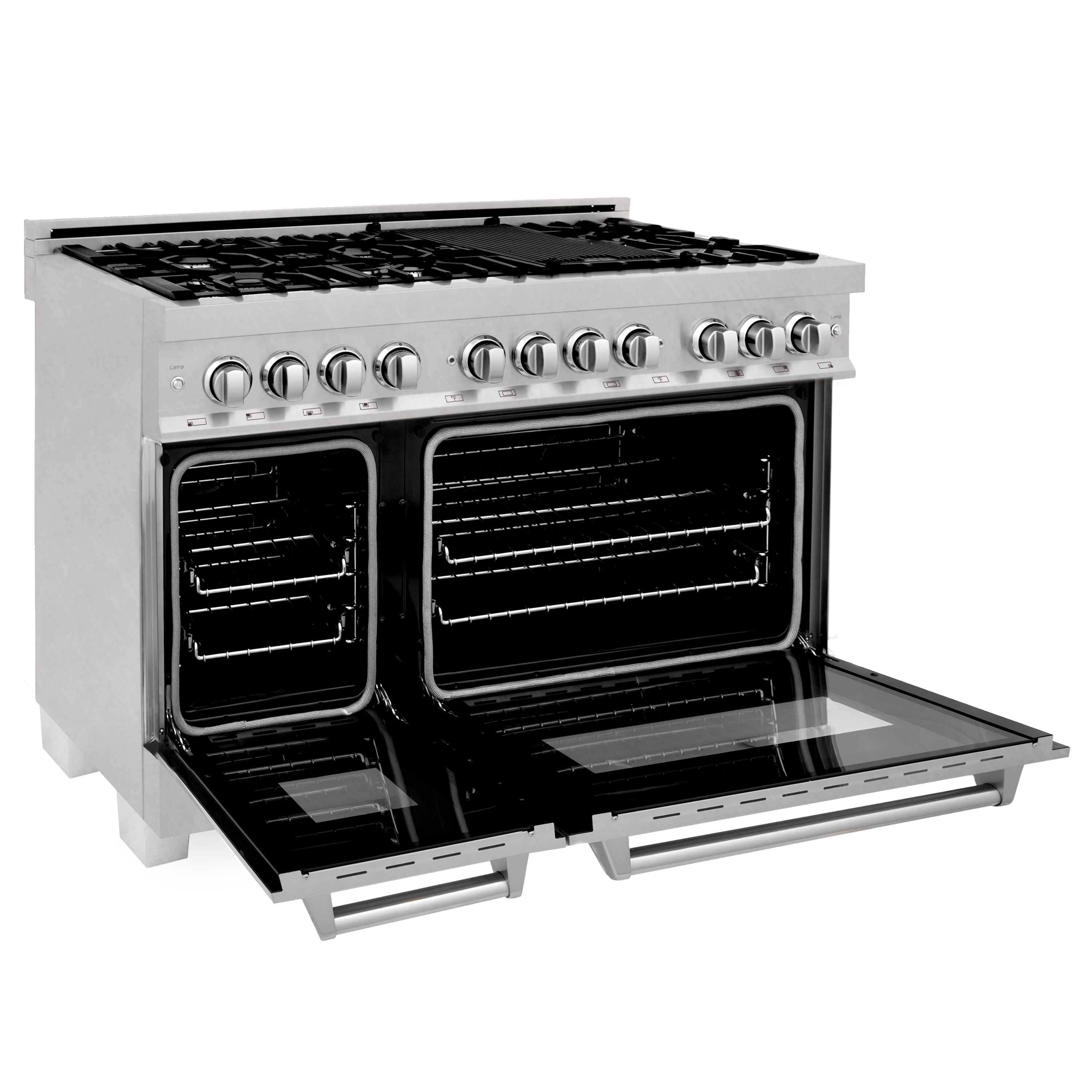 Dual Fuel Range, 48, 4 Burners, 4 Induction Zones, Self-cleaning, LPG