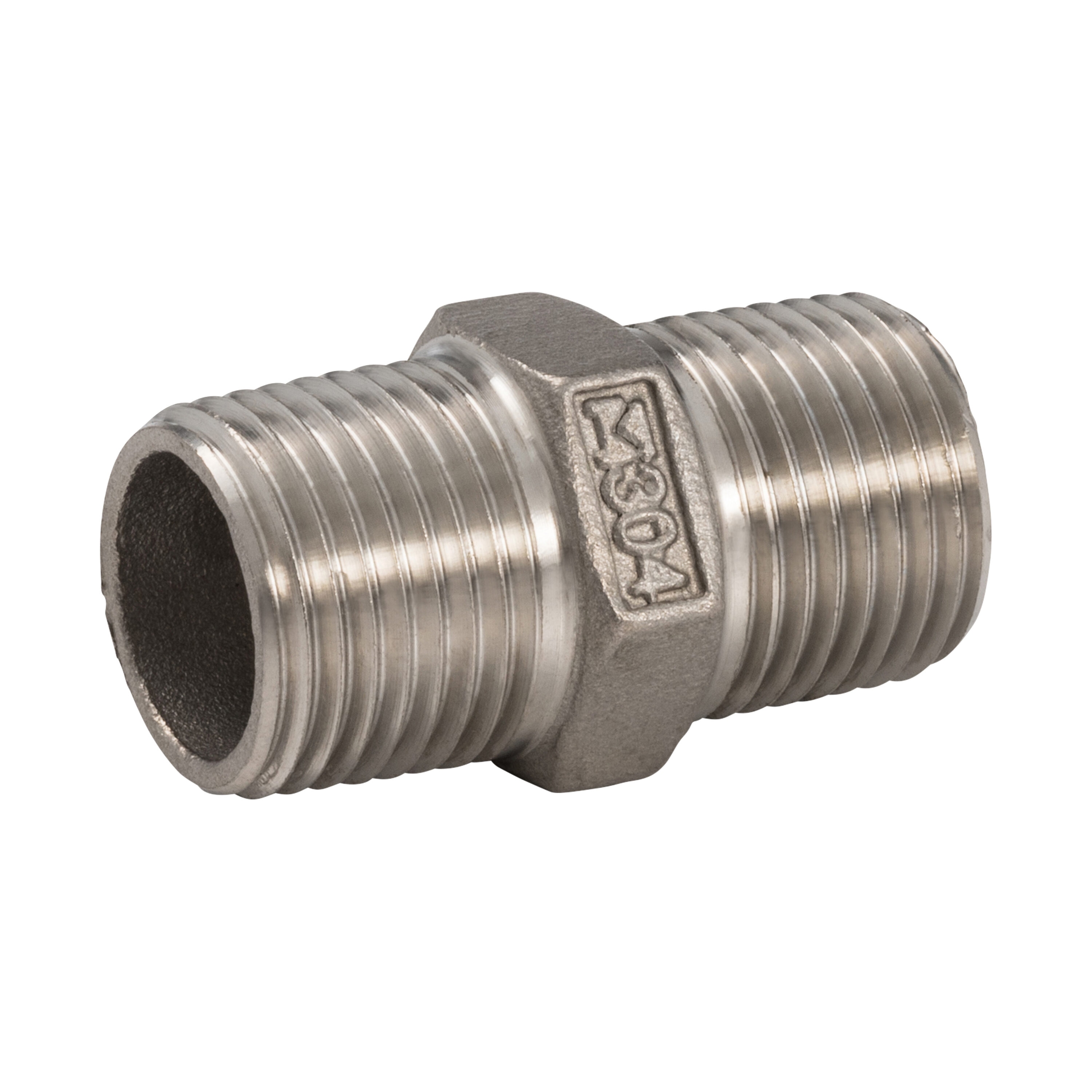 Proline Series SN-833NLB Stainless Steel 1/2-in MIP x 1/2-in MIP Hex Nipple