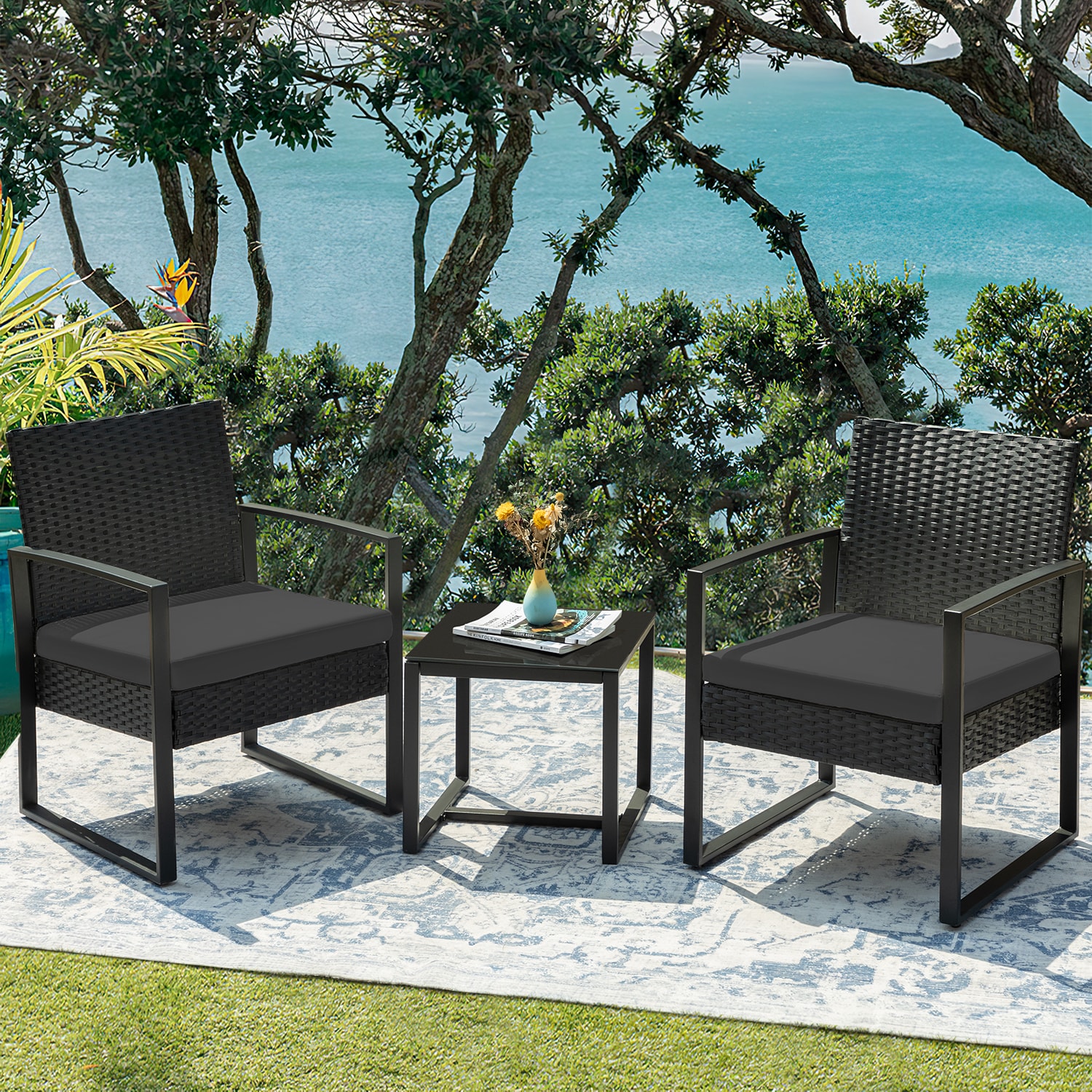Vineego LS-SX3BK Patio-Conversation-Sets - View #3