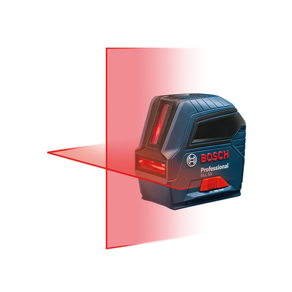 Bosch 40-ft Red Self-Leveling Cross-line Laser Level GLL 55 Sansujyuku sansujyuku.com