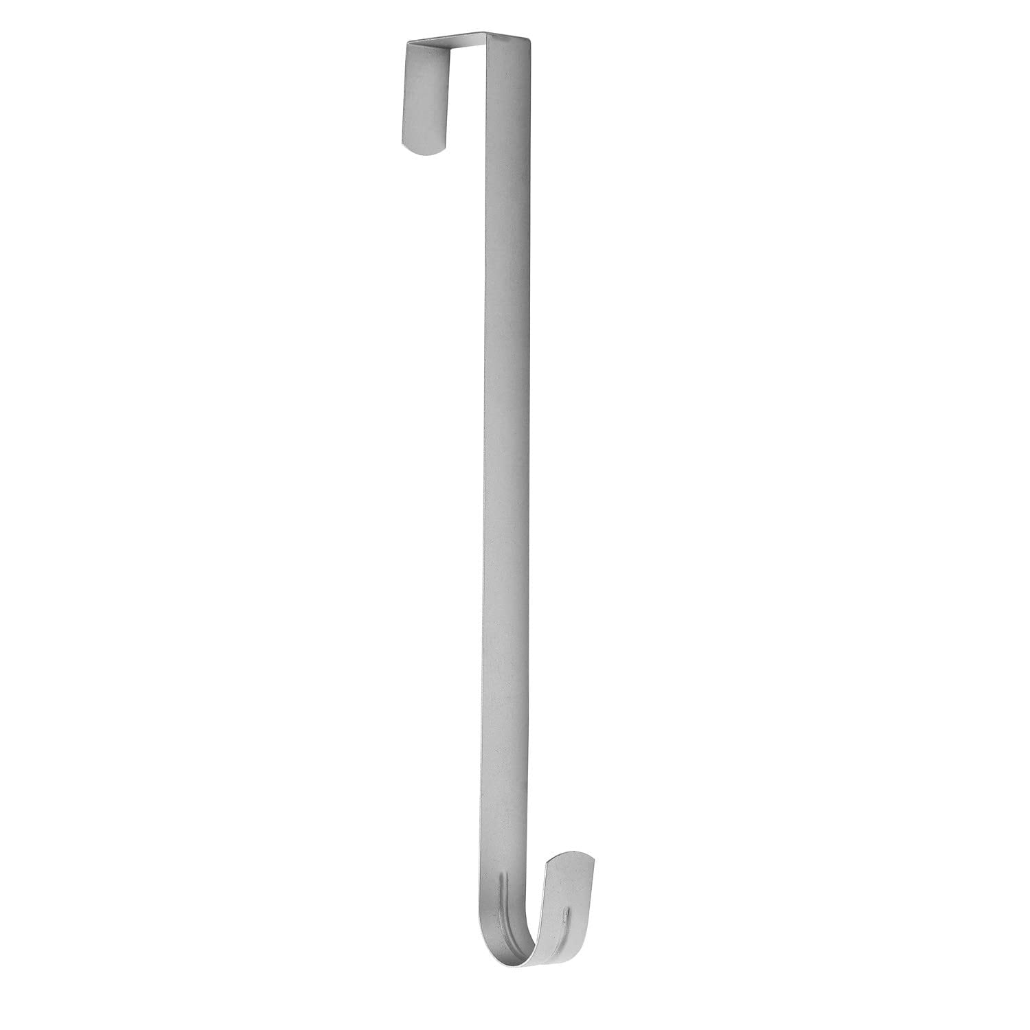 Yichuhaoxi  15 Inch Wreath Hanger for Front Door Sturdy Steel Over The Door Hook Silver Holds Up to 22 Pounds Fits Most Doors for Holiday