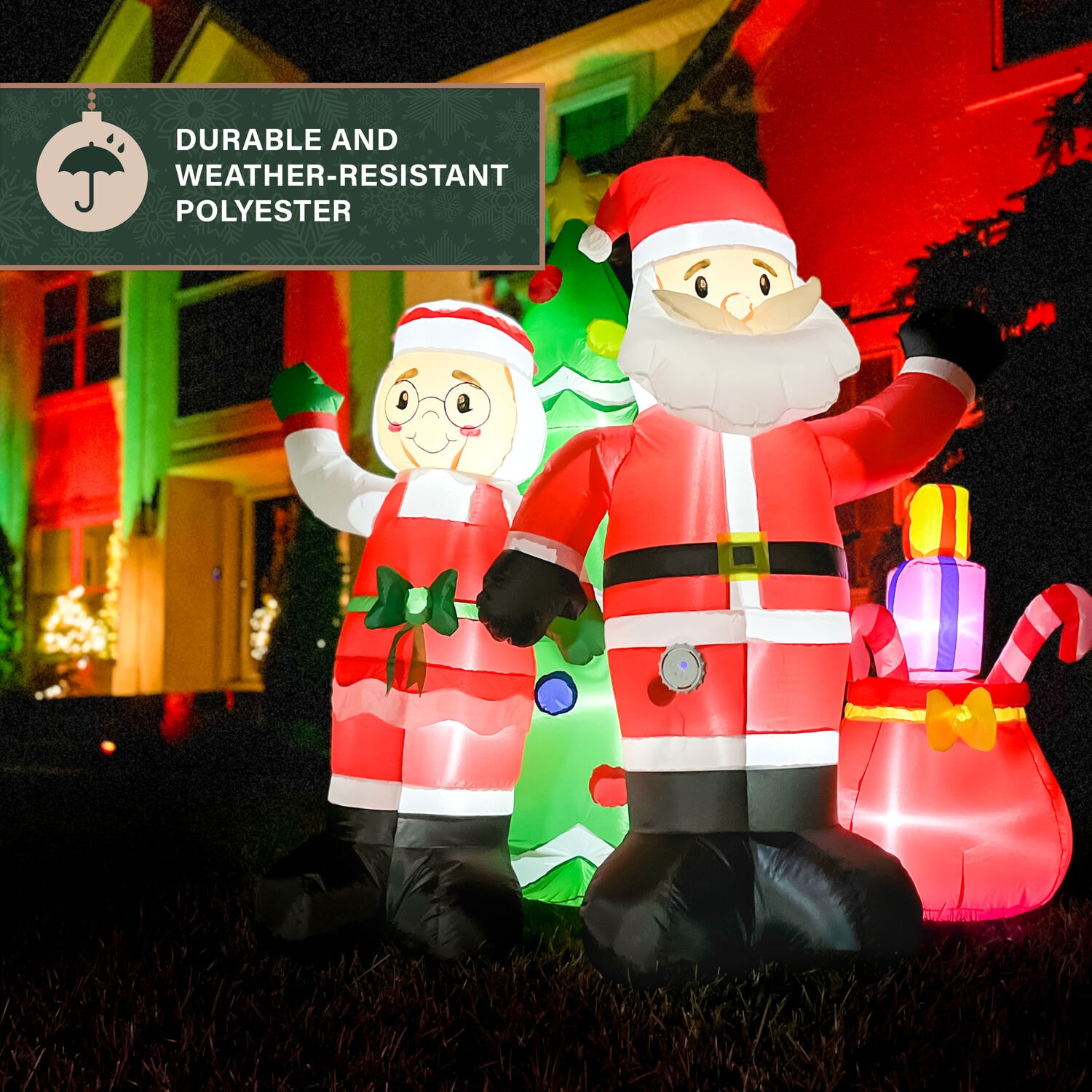 Fraser Hill Farm FHFMRMRSCLS061-L Christmas-Inflatables - View #6