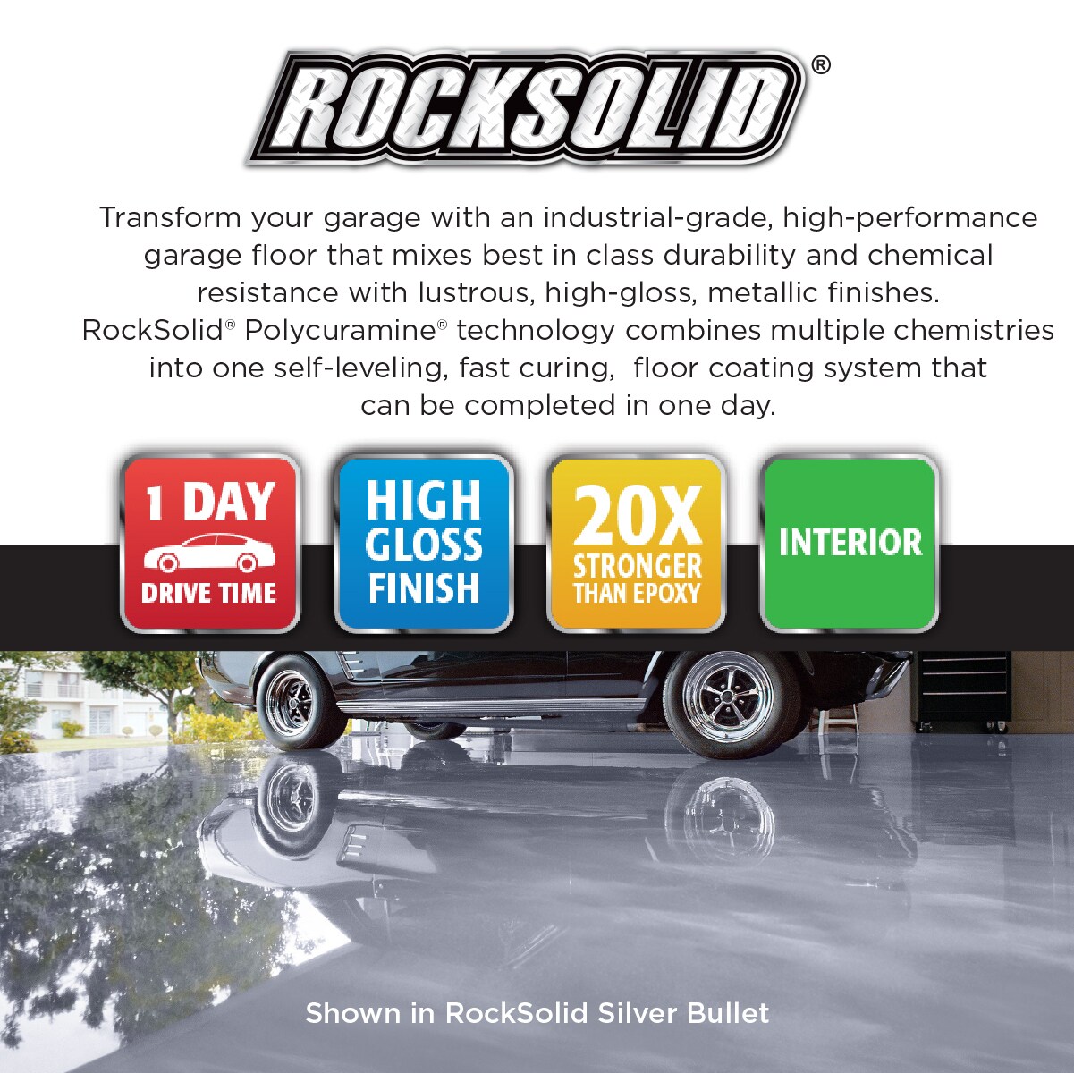 Rust-Oleum RockSolid 2-part Brown Polycuramine Concrete and Garage Floor Paint ( 80-oz )