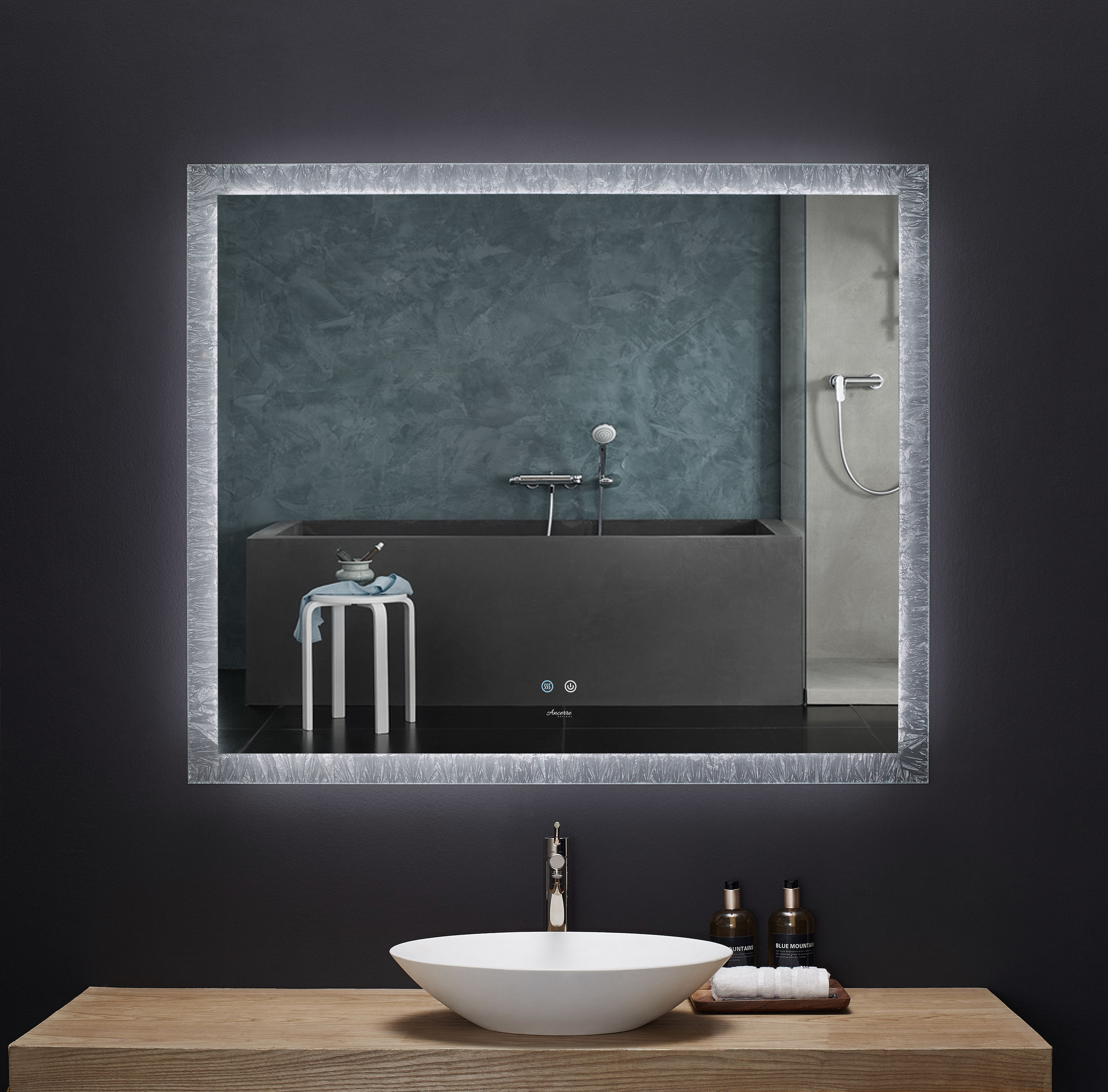 Ancerre Designs LEDM-FRYSTA-48 Framed-Bath-Mirrors - View #7