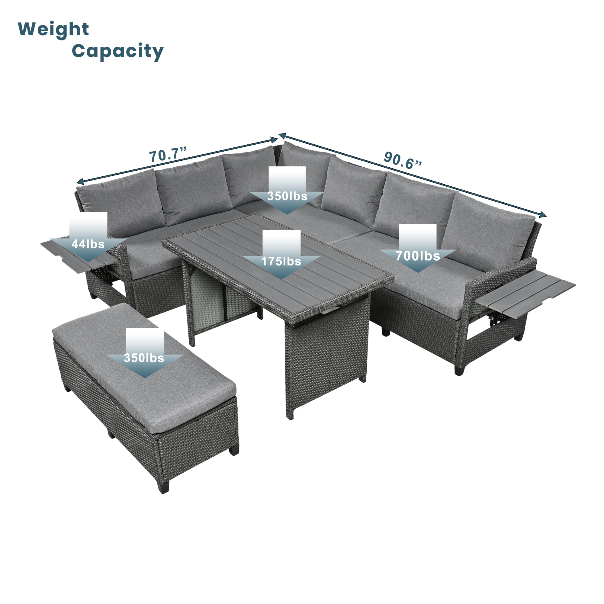 ModernLuxe L3P-N717S100006E Patio-Conversation-Sets - View #3