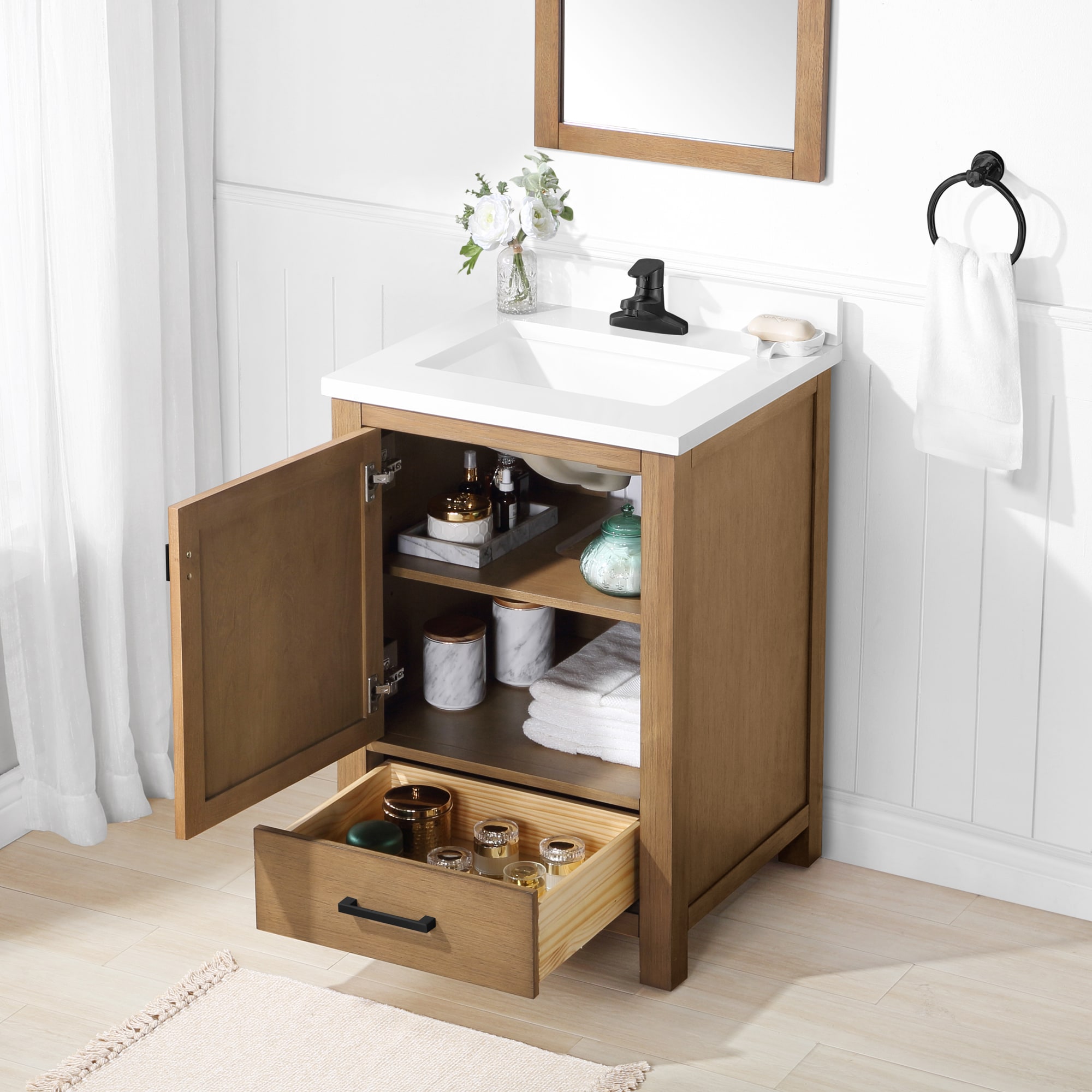 allen + roth RONALD-24AT Bath-Vanity-Combo - View #5