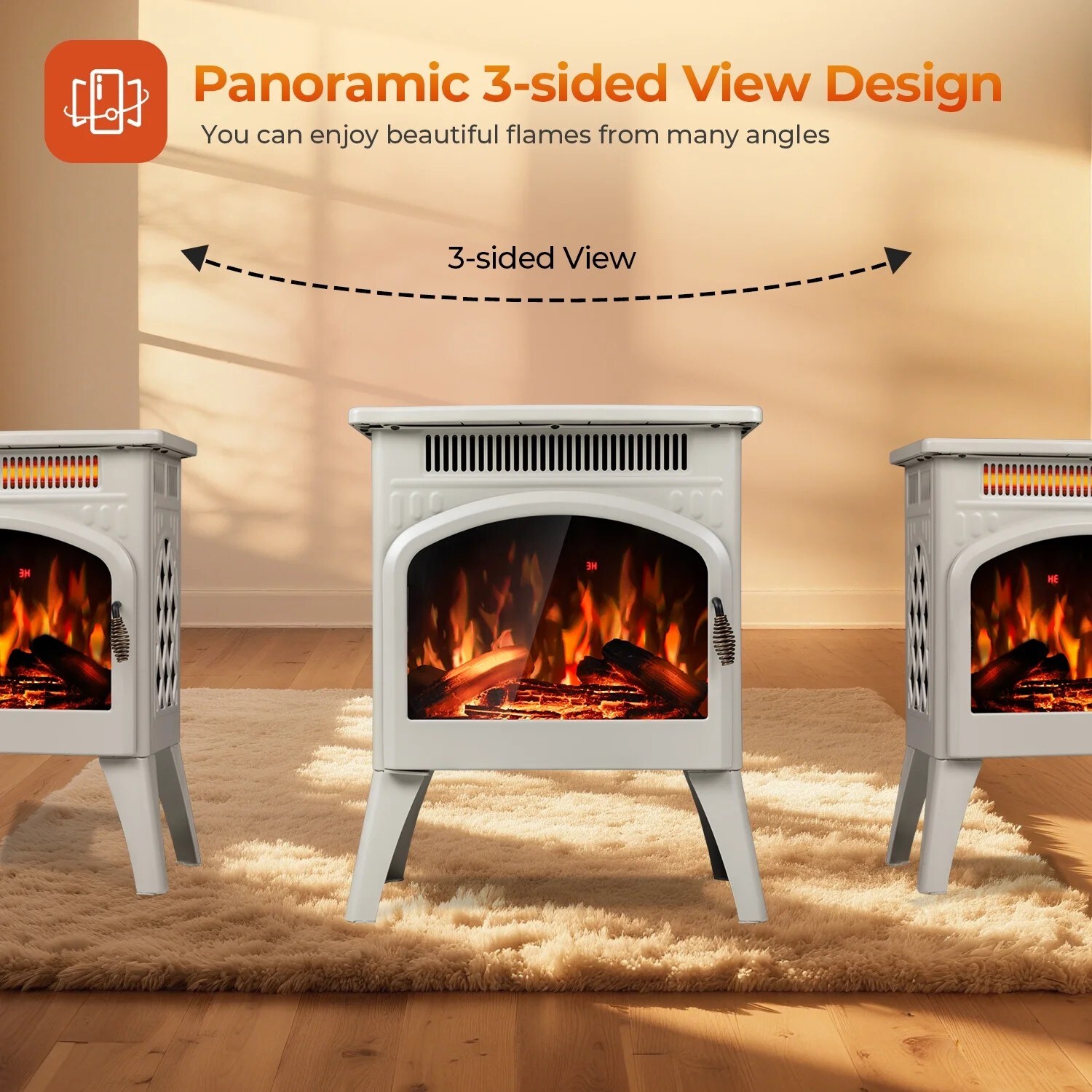 Antarctic Star LSAS-S180SDBEI Electric-Fireplaces - View #4