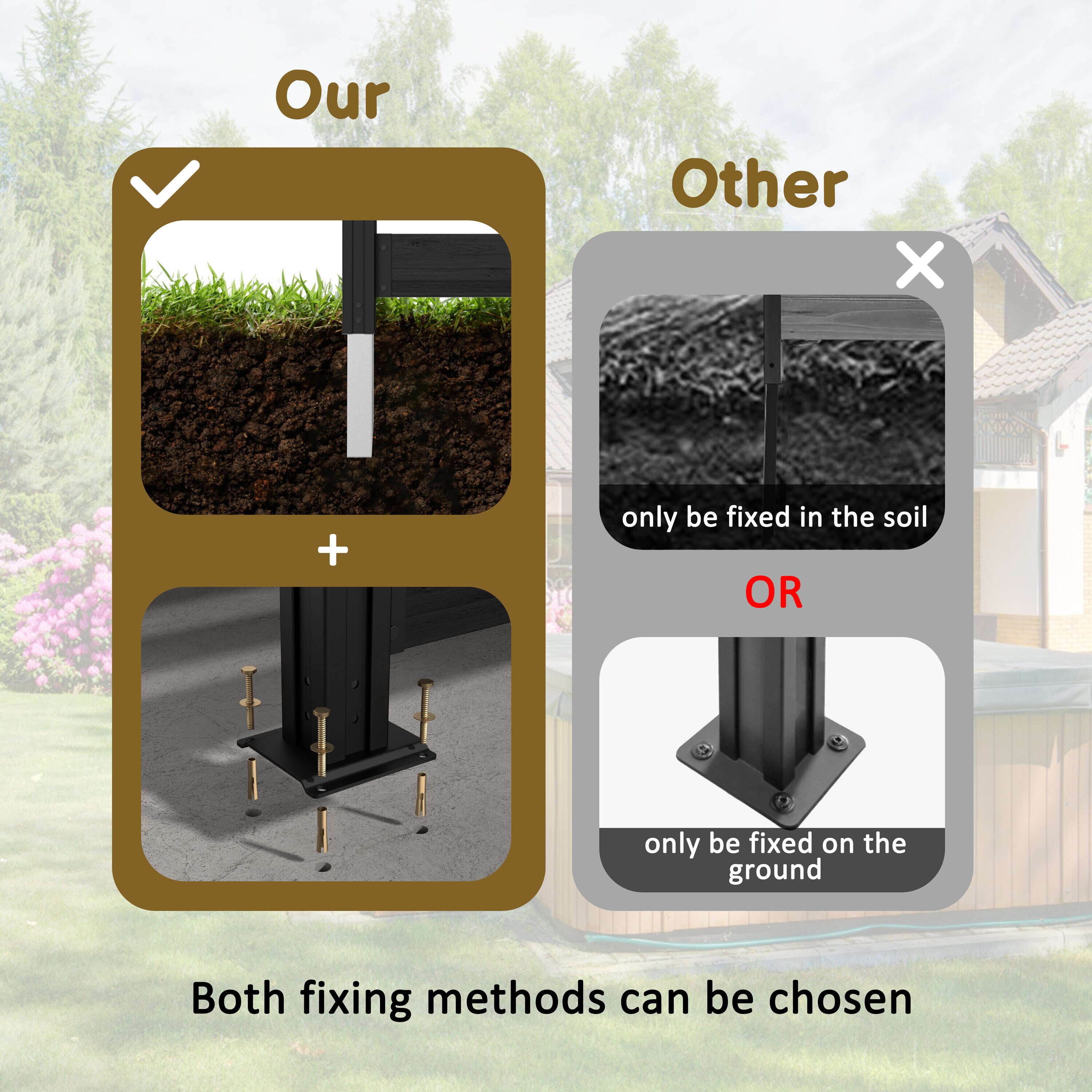 VEIKOUS PG0218-02BK-5 Outdoor-Privacy-Screen - View #10