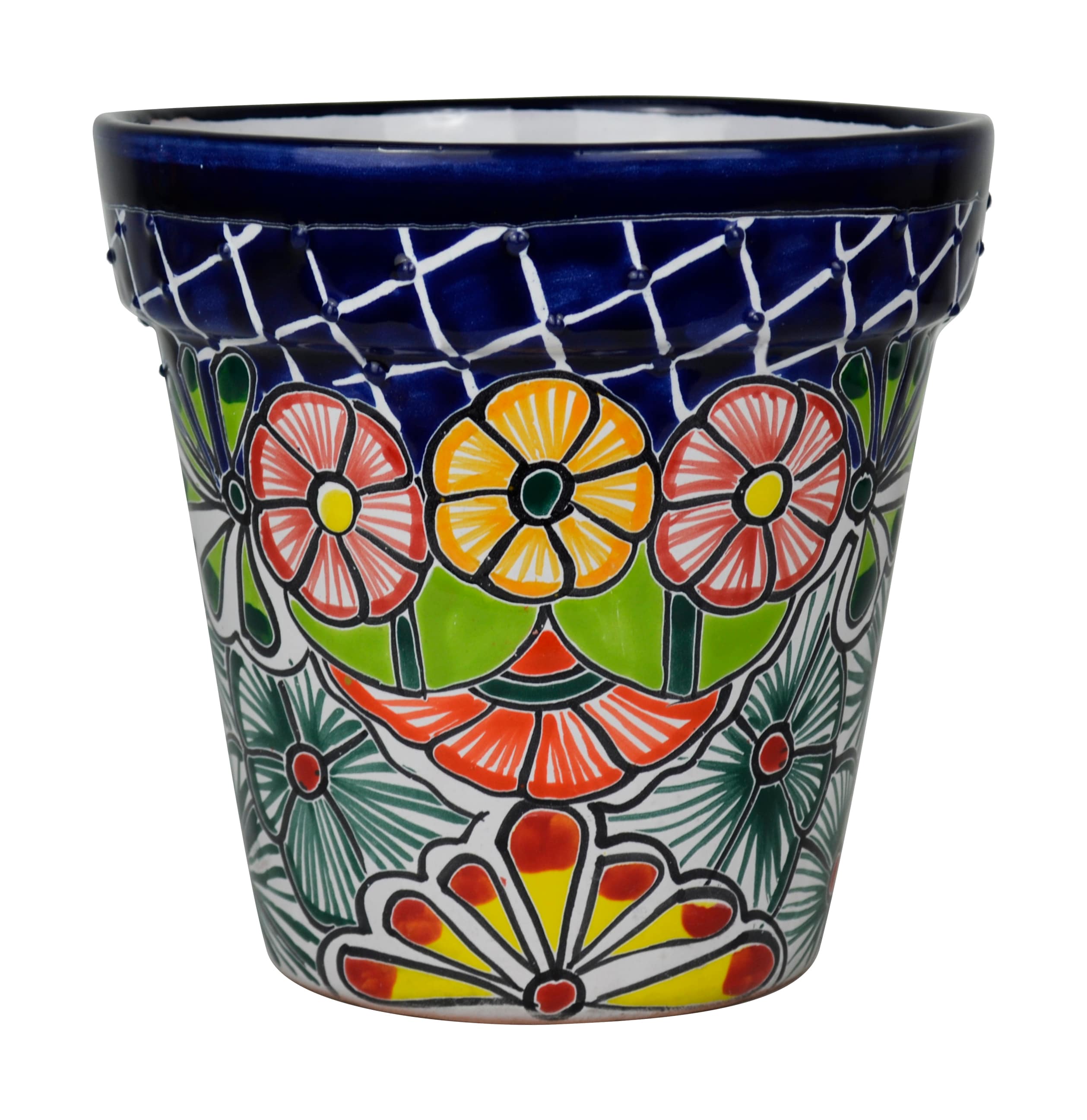 Style Selections KEN-200-S1 Cone 8-in W x 8-in H Multiple Colors/Finishes Clay Indoor/Outdoor Planter