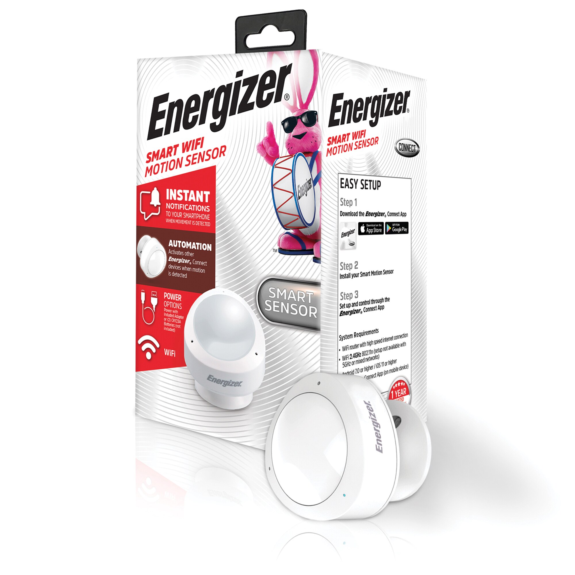 Energizer Connect Smart Plug w/Energy Monitor (EIE3-1001-WHT) ENRGPLUGMNTR,  1 - Fry's Food Stores