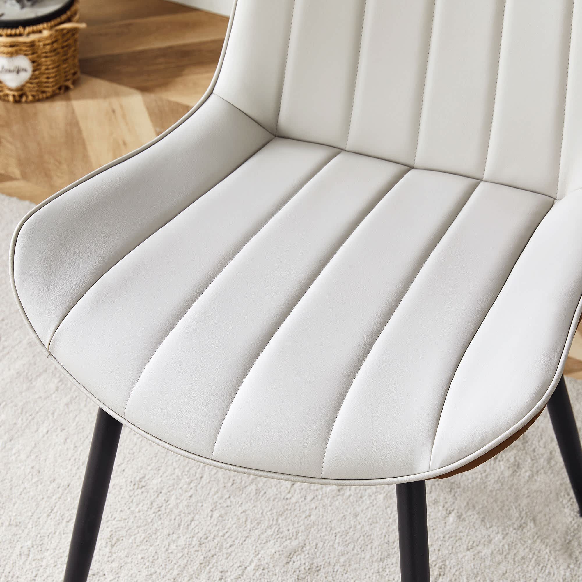 Vynxaria LEXY0050-DJCY-4BRW Dining-Chairs - View #8