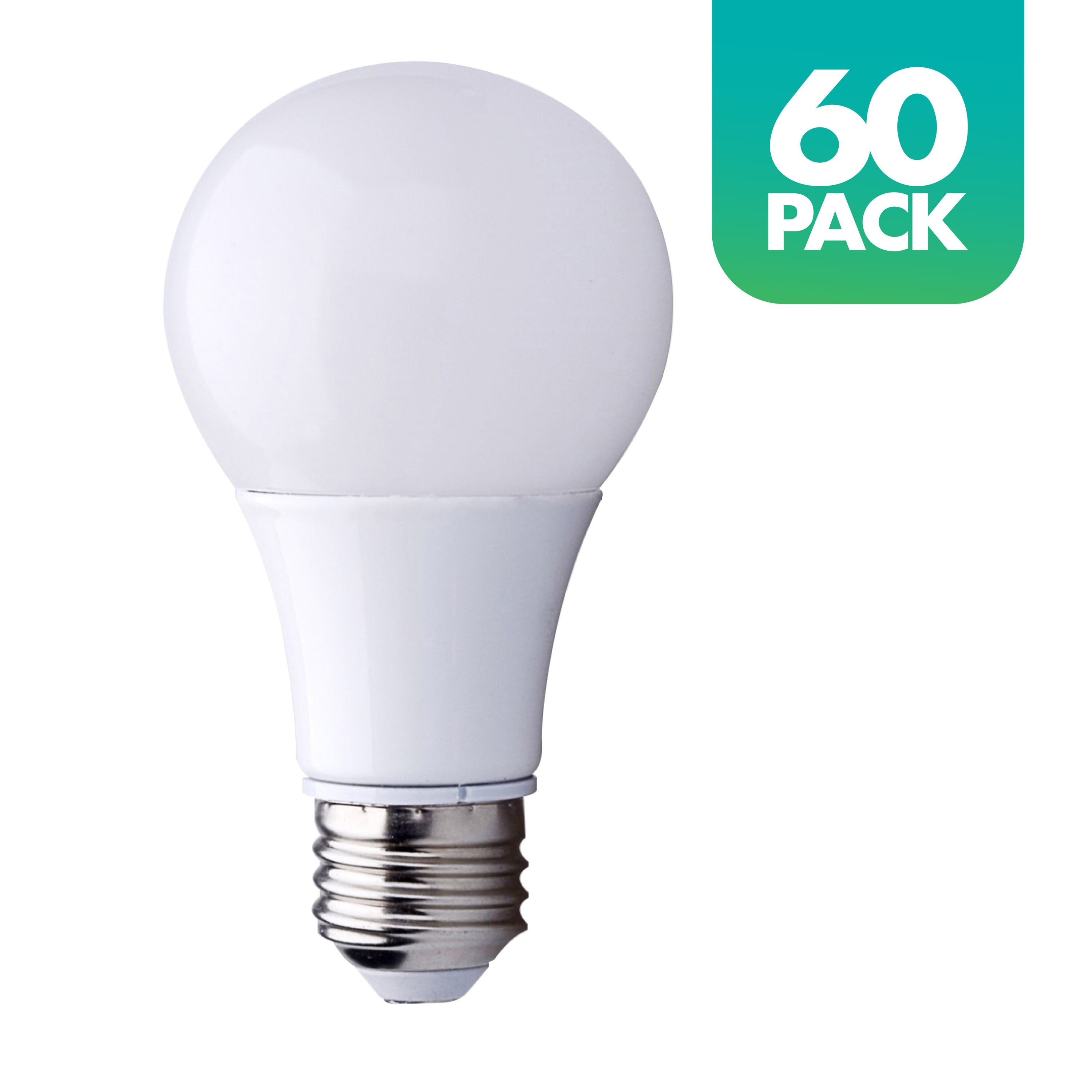 behalve voor aardolie incompleet Simply Conserve Quick Install Contract Pack ENERGY STAR 60-Watt EQ A19 Soft  White Medium Base (e-26) Dimmable LED Light Bulb (60-Pack) in the General  Purpose LED Light Bulbs department at Lowes.com