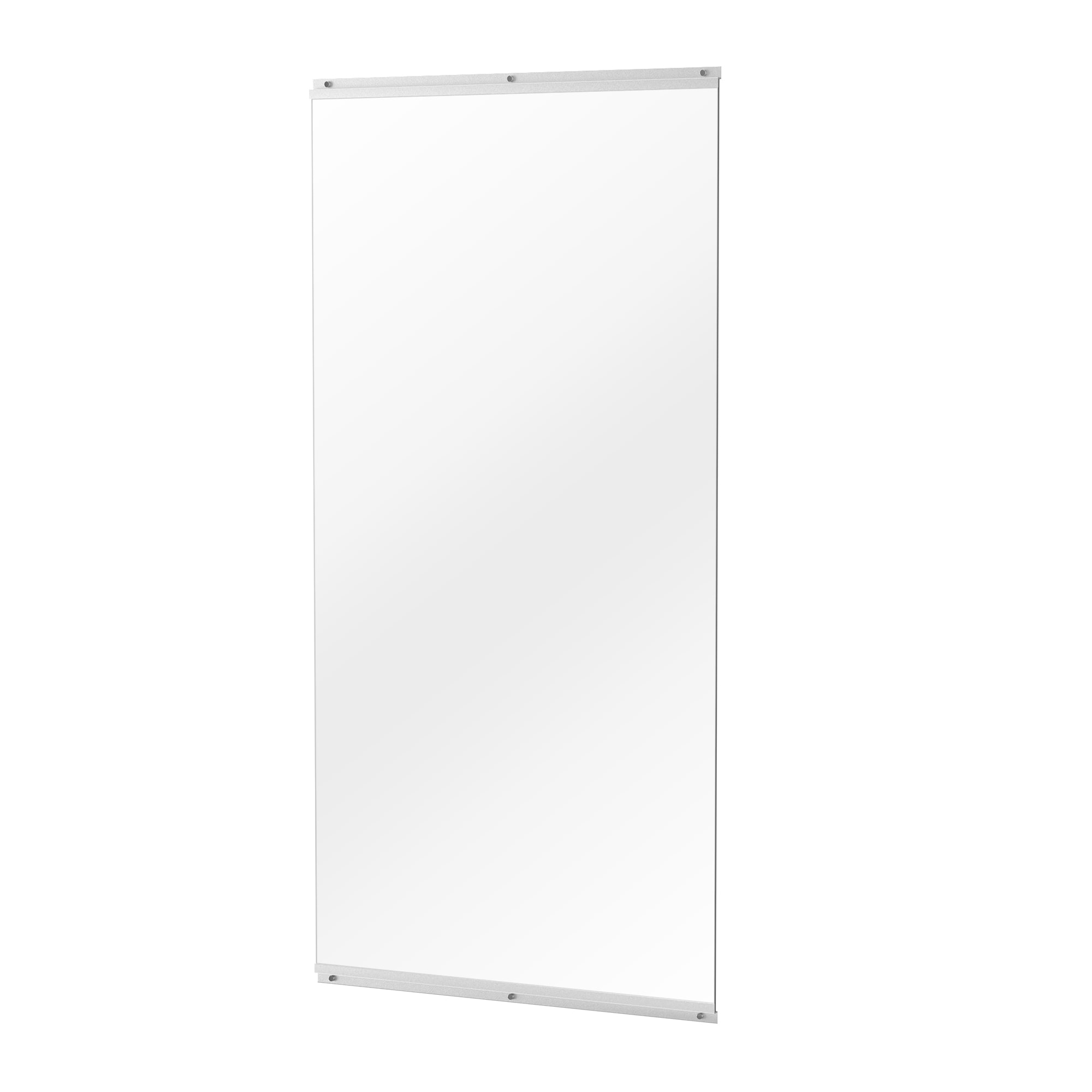 FurniFusion R-GM-30-60-1PC 30-in W x 60-in H Rectangle Silver Polished Frameless Full Length Wall Mirror