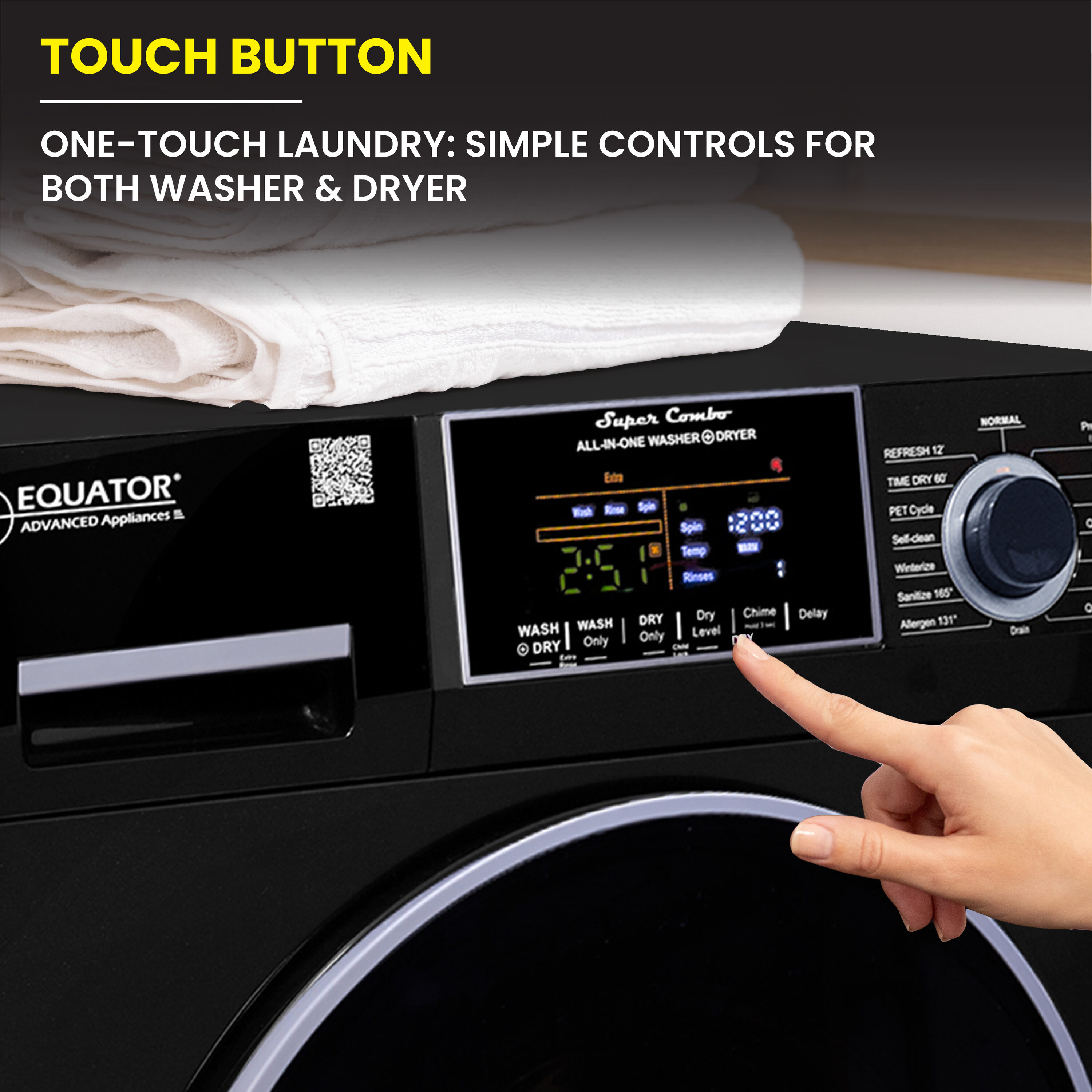 Equator Advanced Appliances EZ 4800 V BLACK Combination-Washers-Dryers - View #14