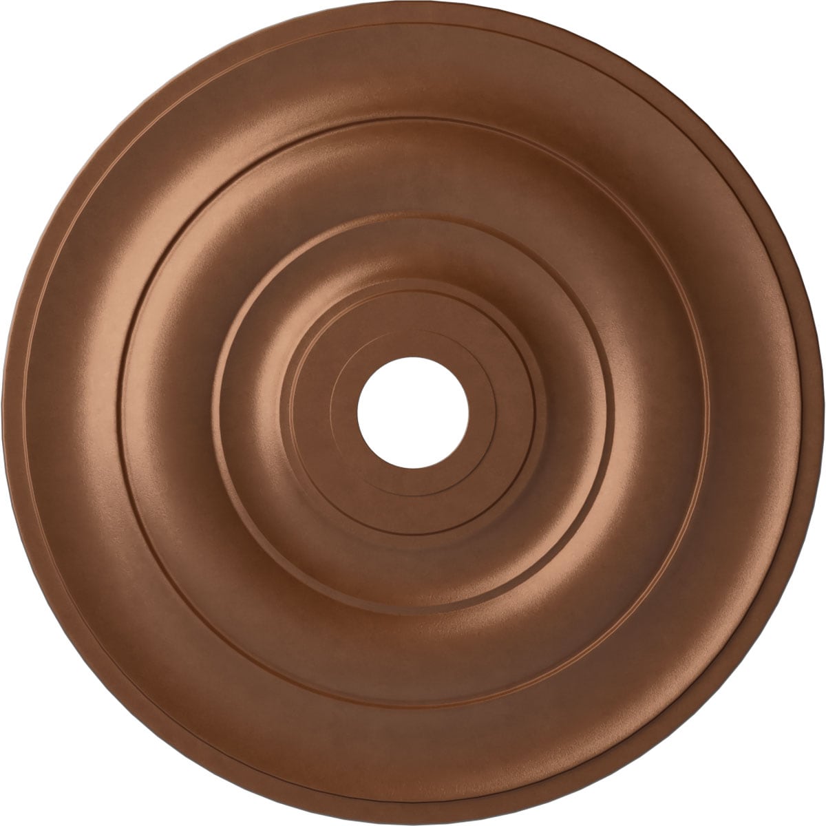 Ekena Millwork CM26JEPOS Jefferson 26.5-in W x 26.5-in L Painted Polished Copper Polyurethane Whole Ceiling Medallion