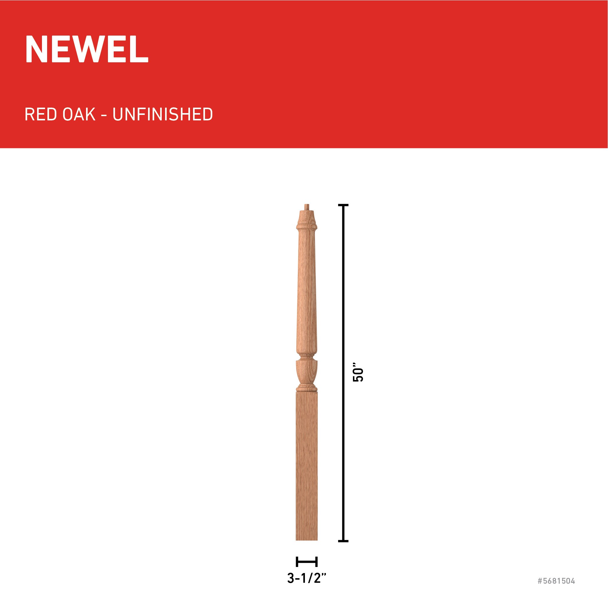 L.J. Smith Stair Systems LJP-3014-O Interior-Stairpart-Newel-Posts - View #3