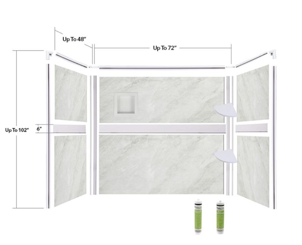 Bella CORE AMPWDSKT Shower-Wall-Surrounds - View #3