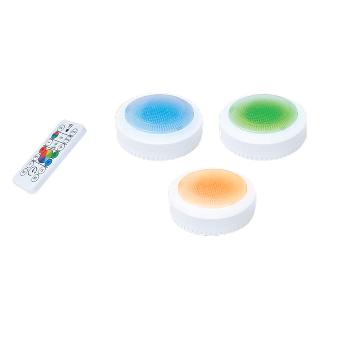 Energizer Remote Controlled Color-Changing 3-Pack 3-in Battery LED Under  Cabinet Light Bar Light at
