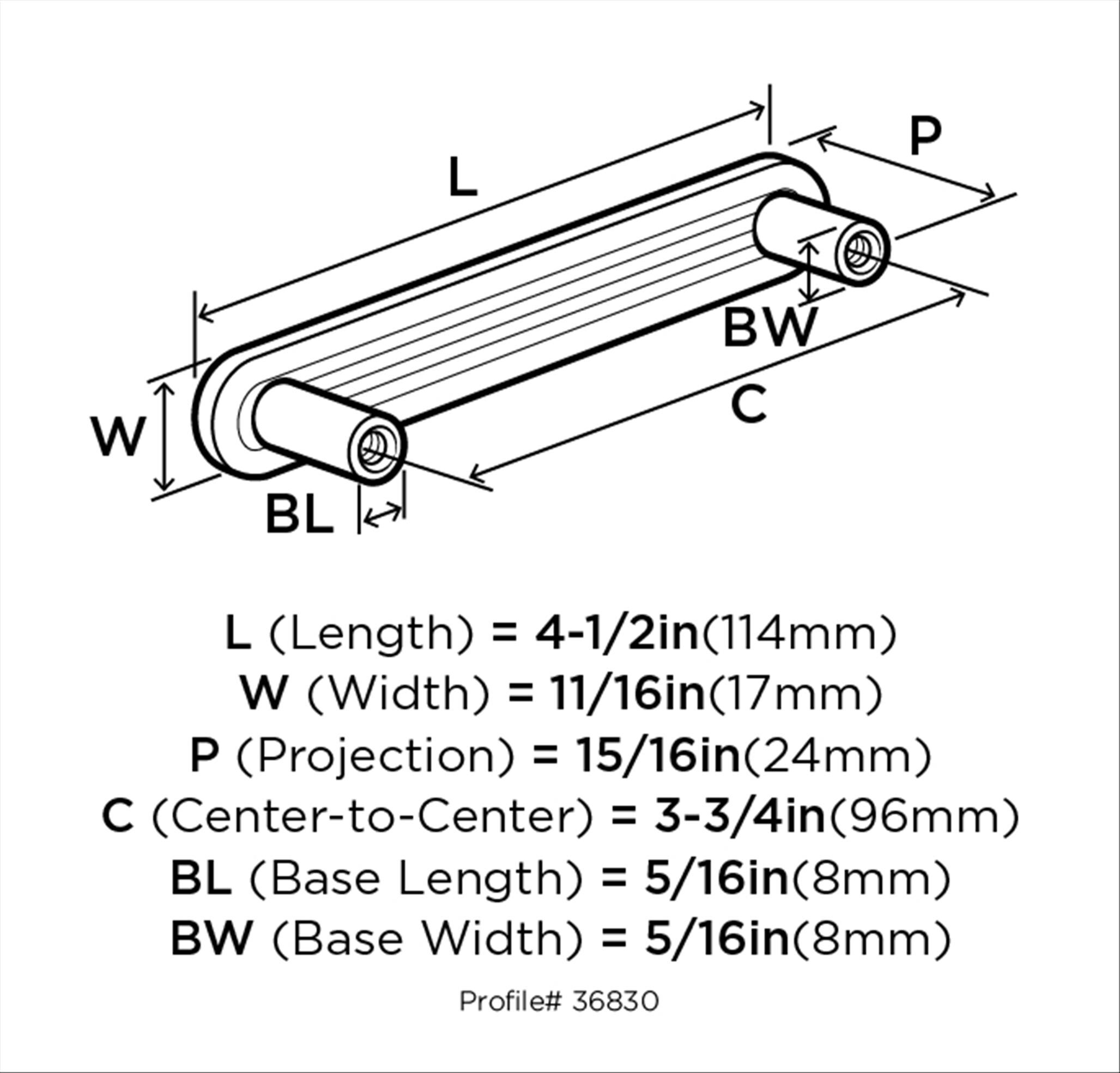 Amerock BP36830MB Cabinet-Pulls - View #9