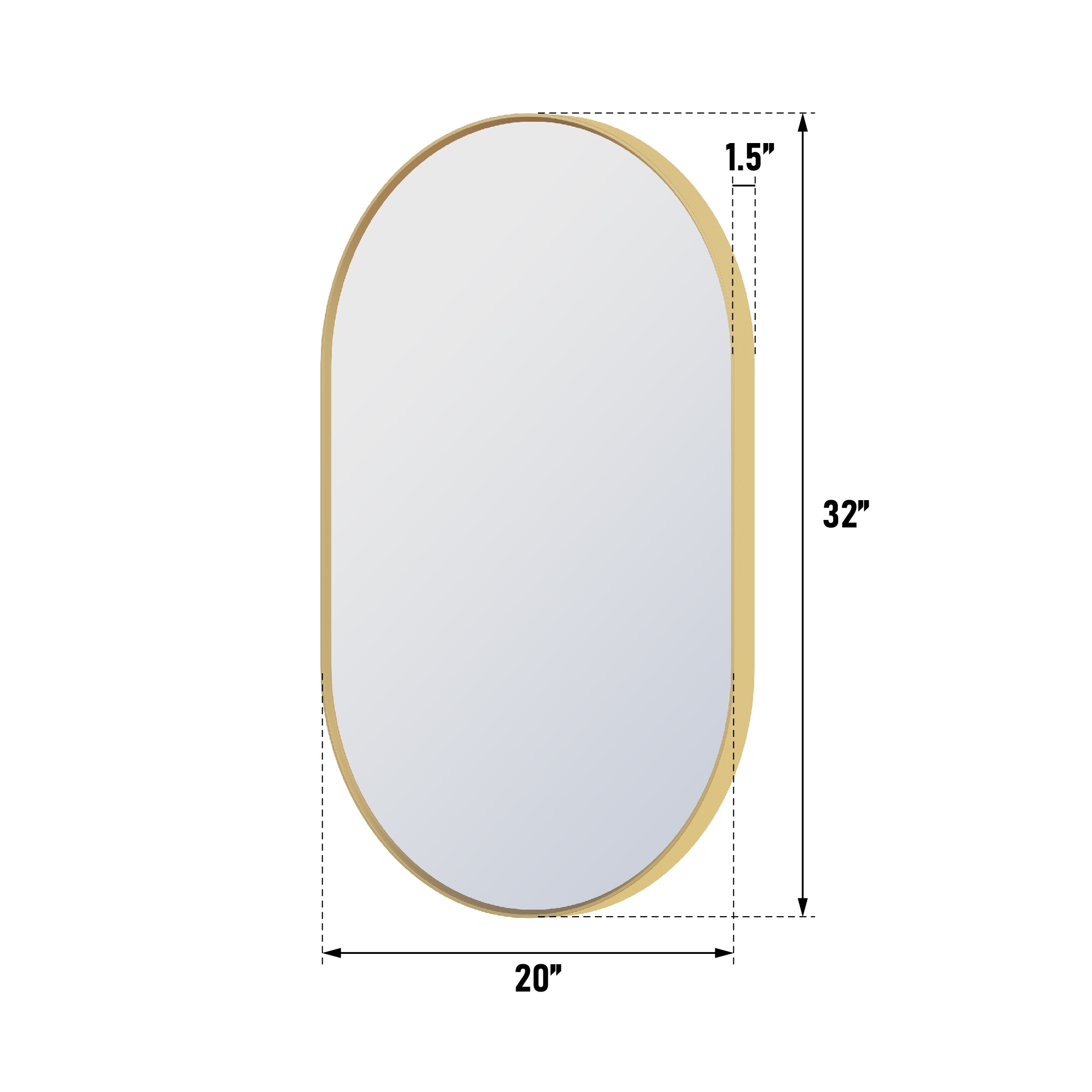 Forclover HF2MR2032BG Decor-Mirrors - View #3