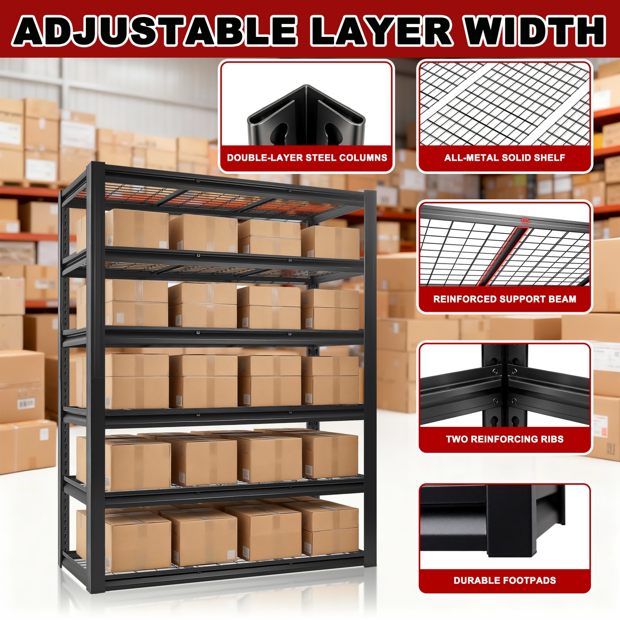 Siavonce XH19521 Free-Standing-Shelving - View #8
